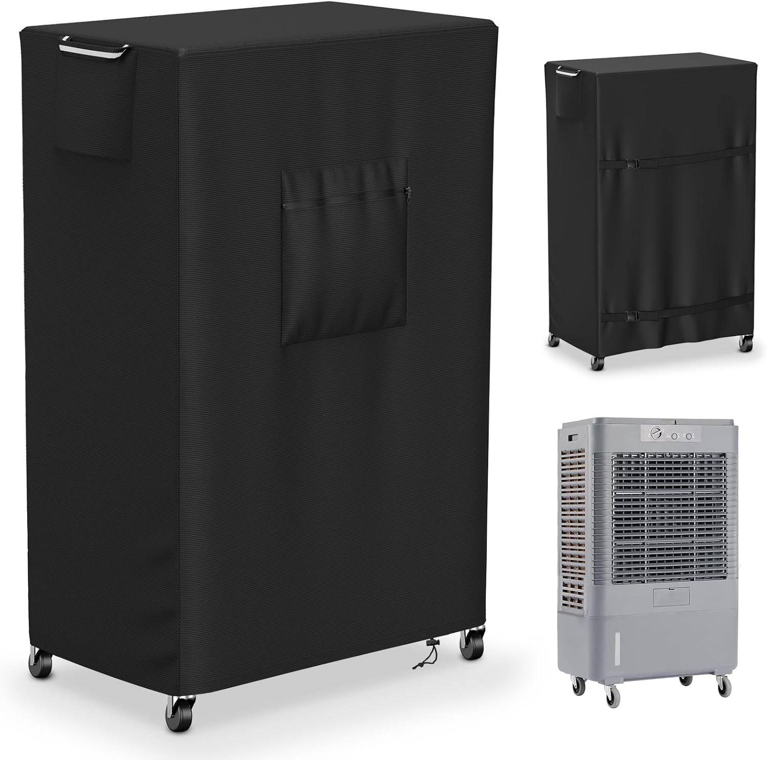Cooler Cover for Hessaire MC37M/MC37V 3100CFM,Outdoor Heavy Duty Waterproof Swamp Cooler Covers for AC Unit Protection,25" L x 18" W x 37" H