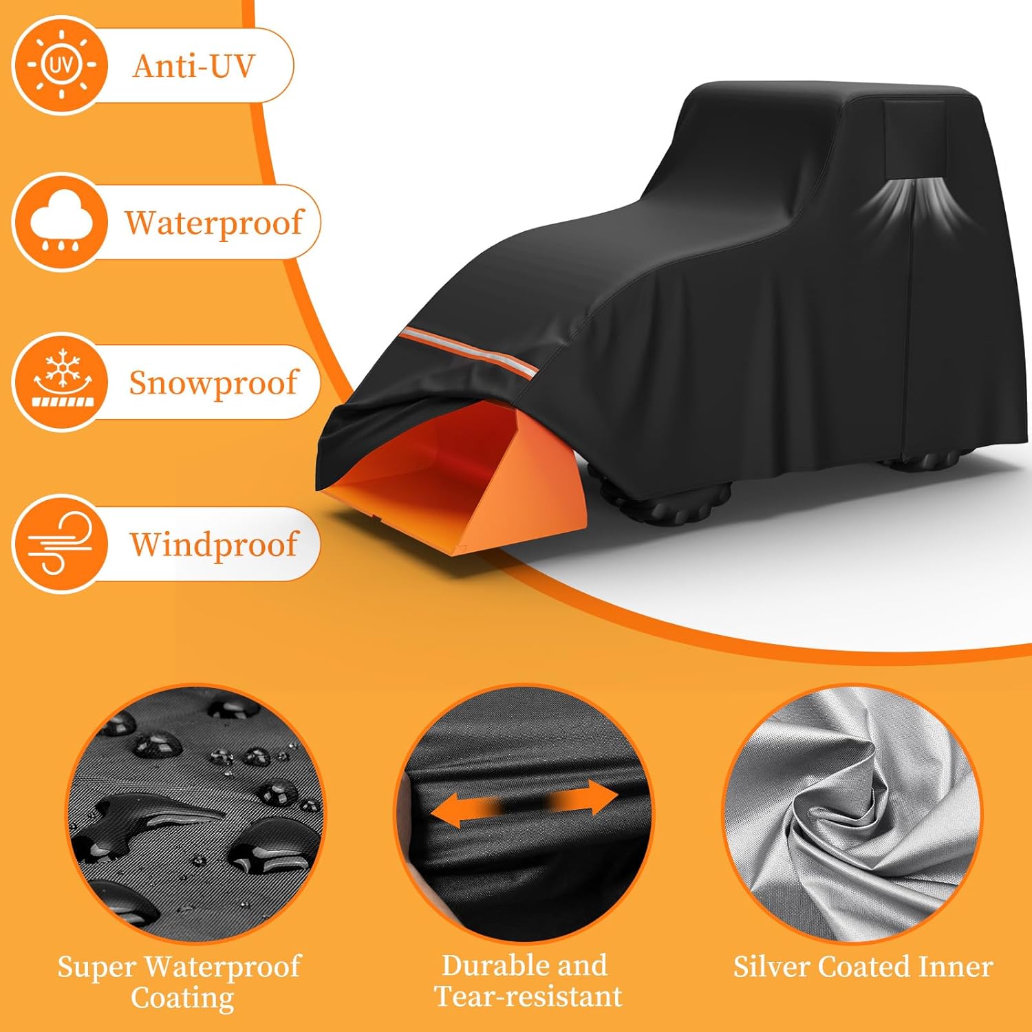Tractor Cover Waterproof Heavy Duty for Compact Utility Tractors