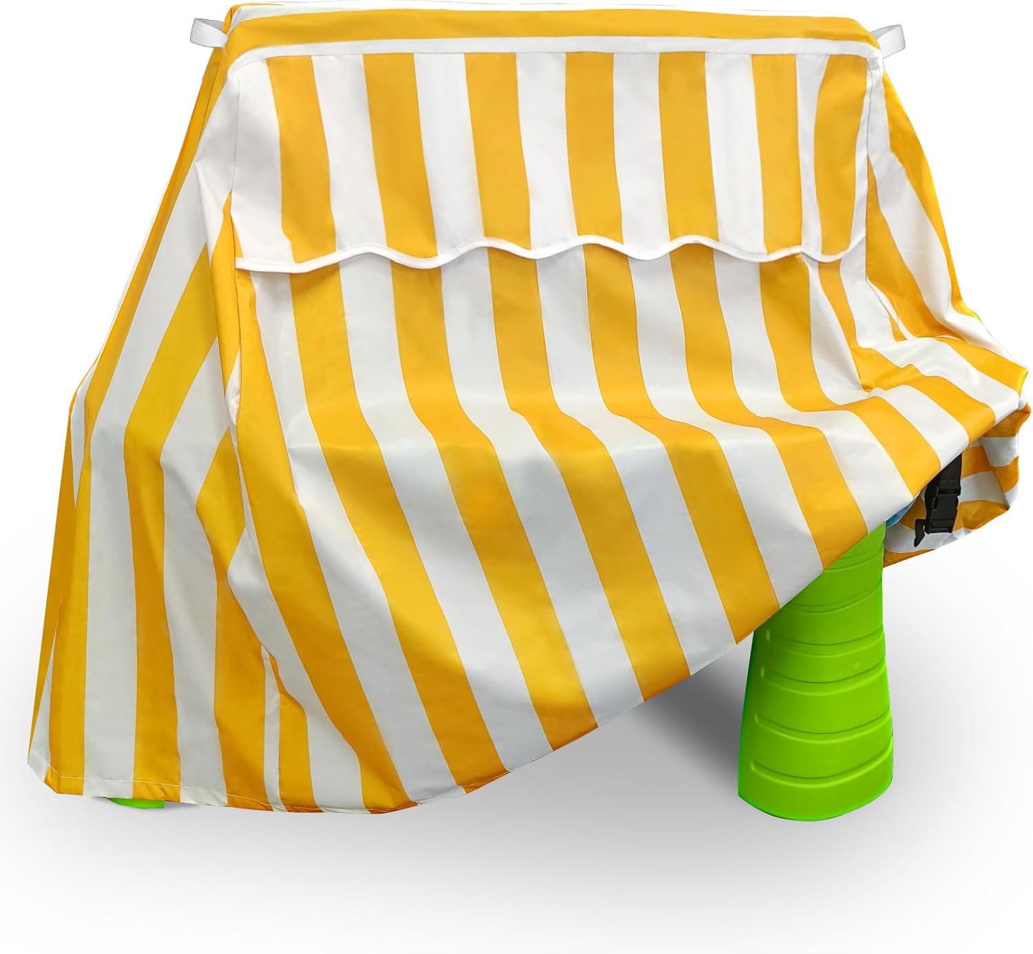 Kids Water Table Cover Fit Rain Showers Splash Pond Water Table, Waterproof Outdoor Toys Cover - Yellow White