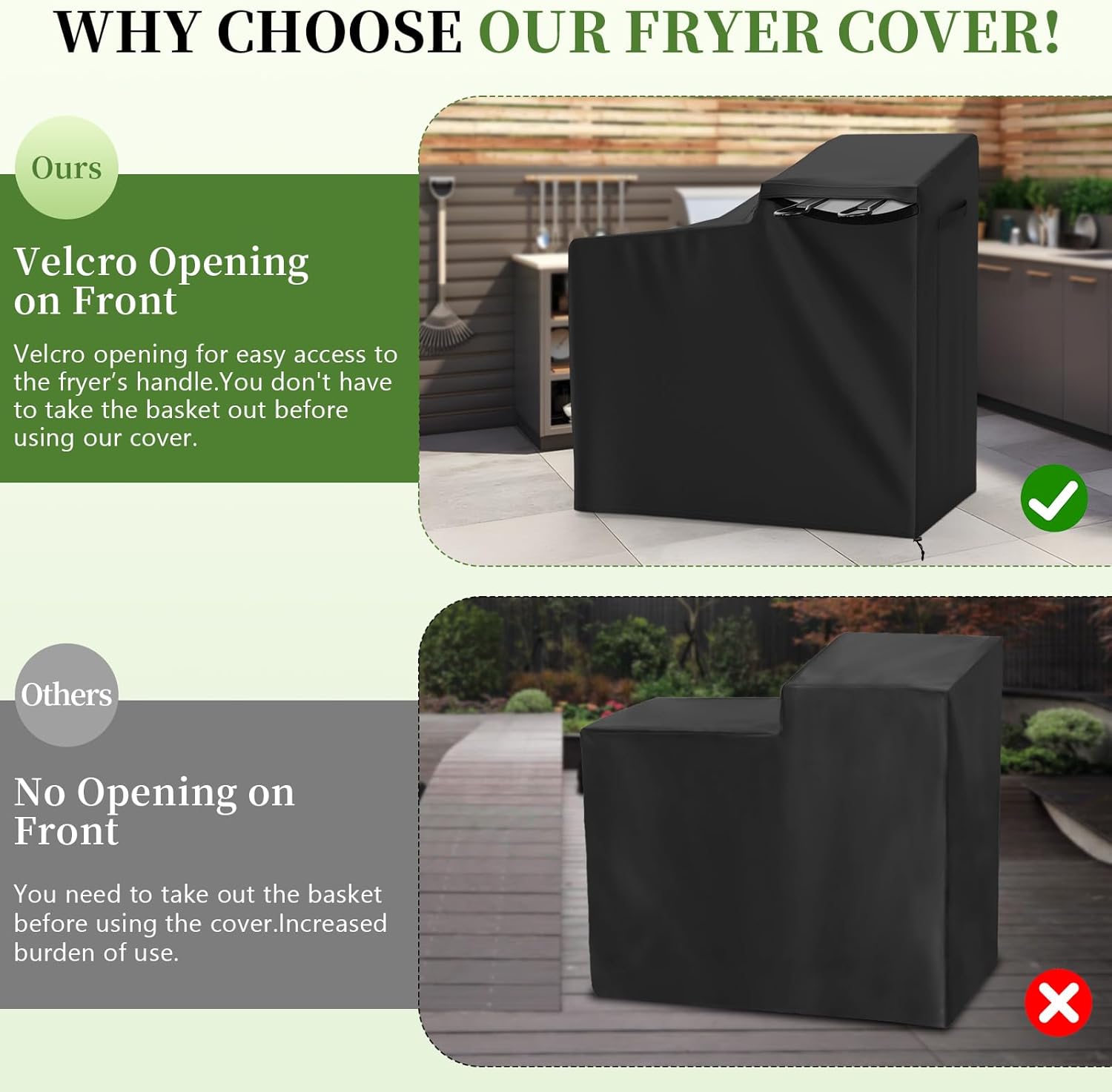 Waterproof Anti-UV Heavy Duty Deep Fryer Cover, Compatible with Model Bayou Classic 700-704 4-Gallon Deep Fryers with Cart Shelf