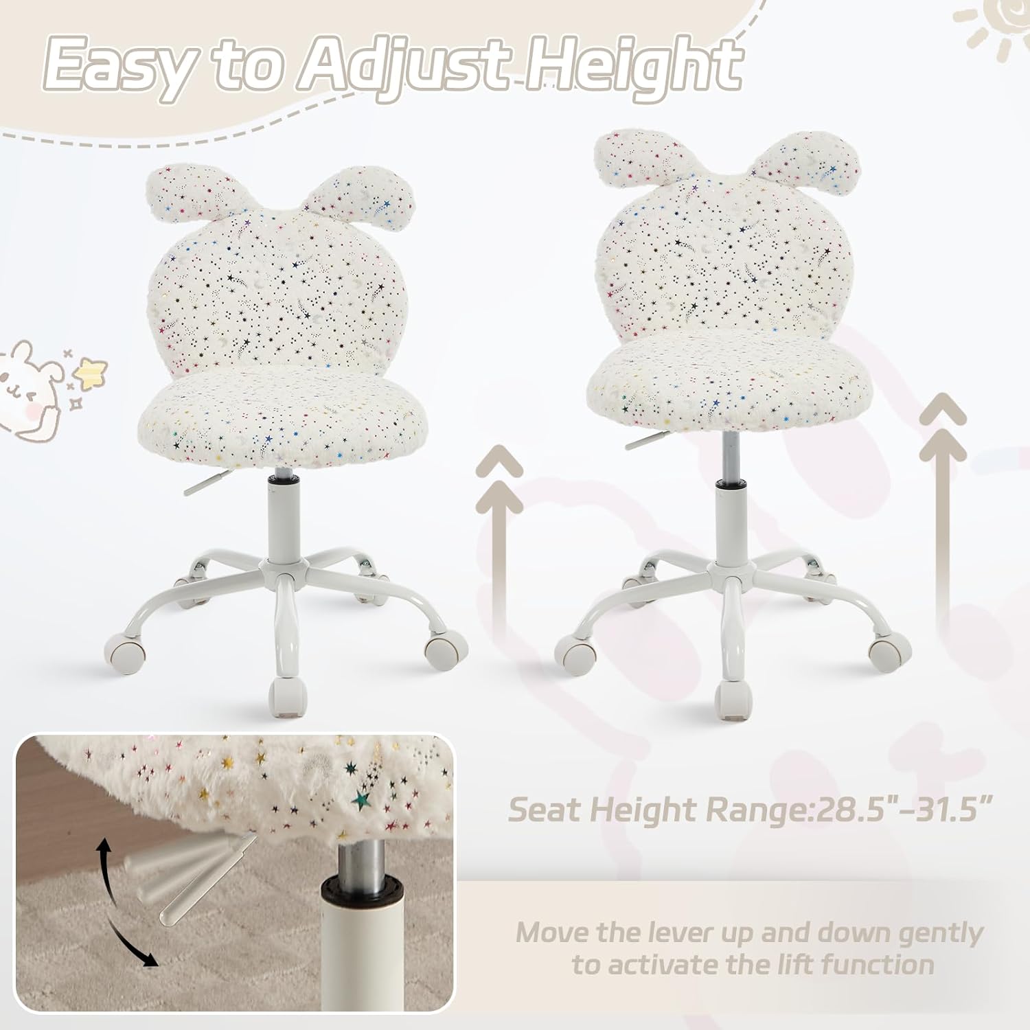 Cute Rabbit Kids Computer Chairs