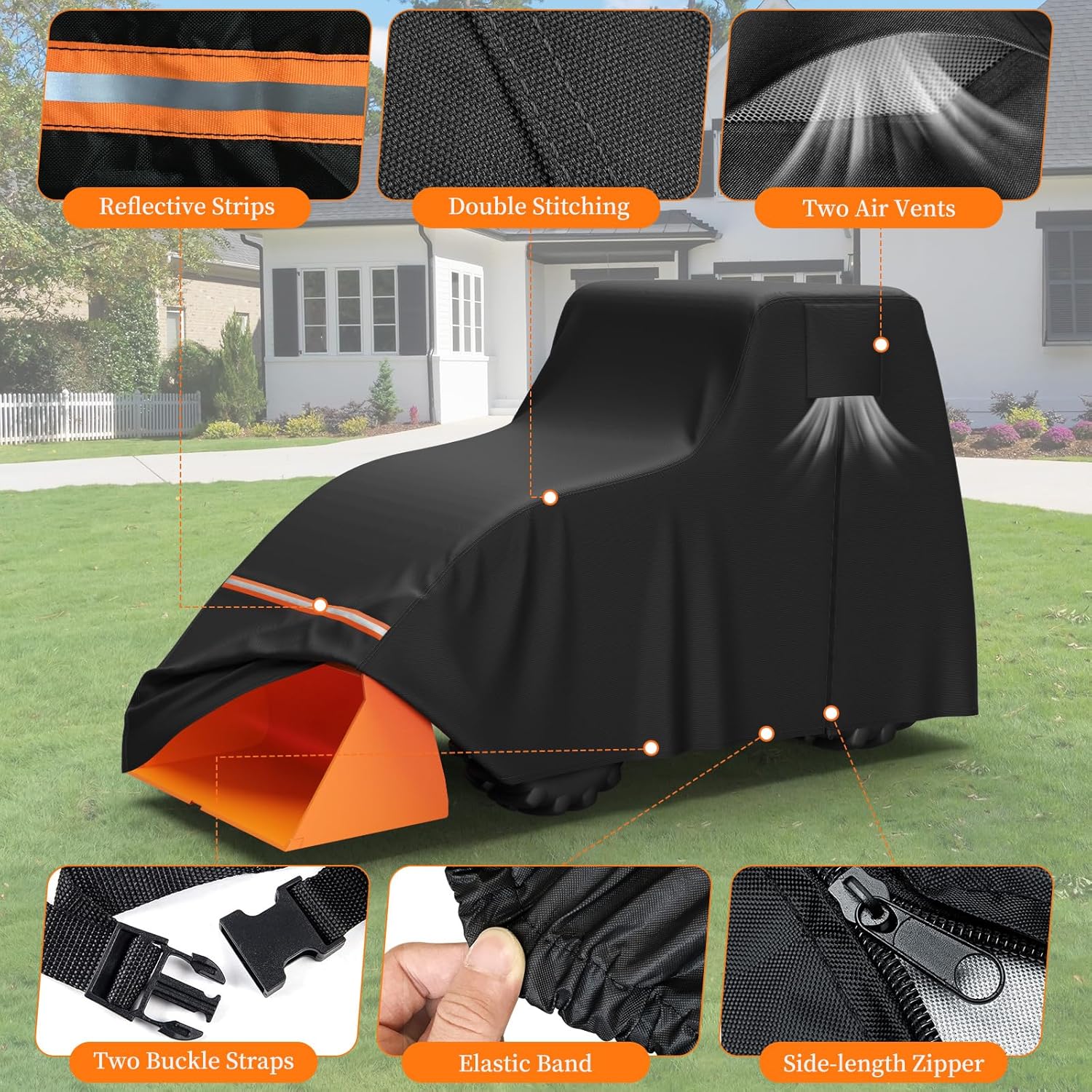 Tractor Cover Waterproof Heavy Duty for Compact Utility Tractors