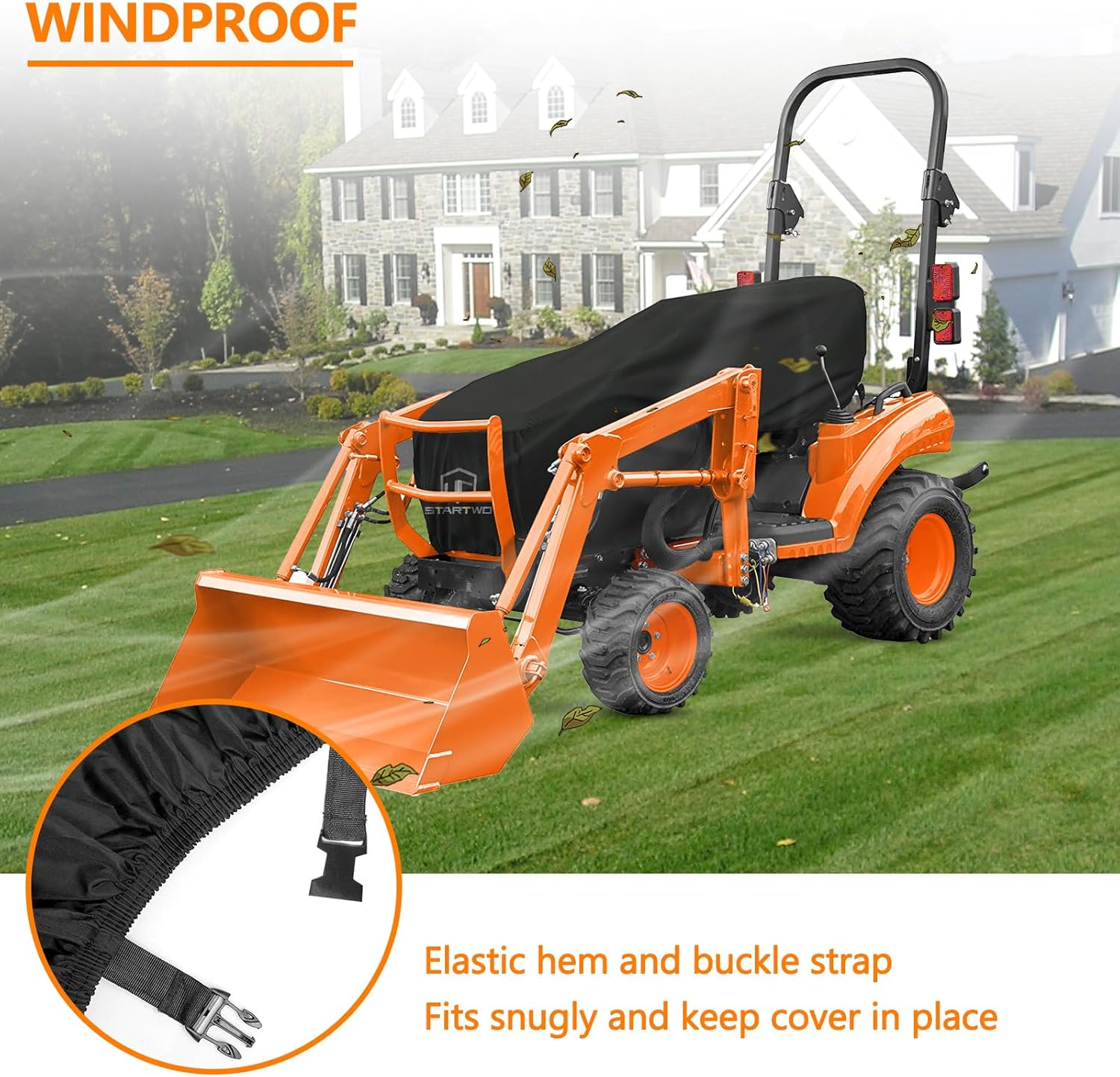 Tractor Cover Waterproof Heavy Duty for Compact Utility Tractors