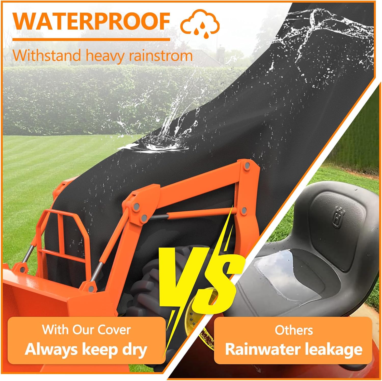 Tractor Cover Waterproof Heavy Duty for Compact Utility Tractors