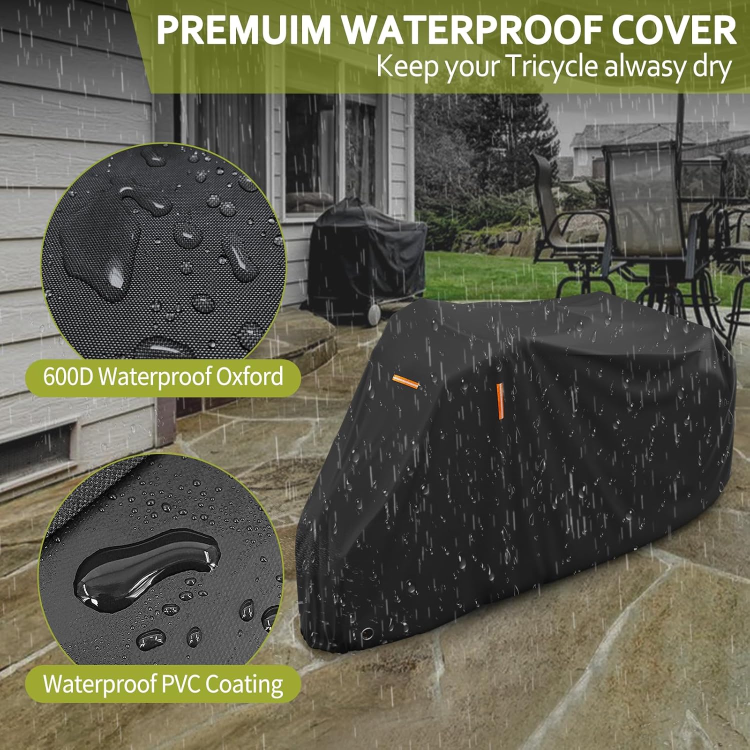 Bike Storage Outdoor Waterproof, Windproof Bicycle Protective, Dustproof Bike Covers