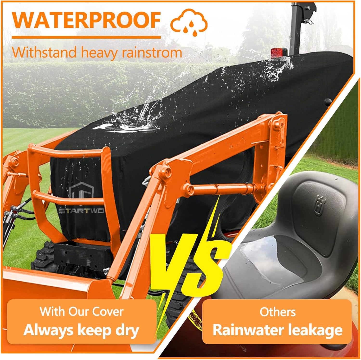 Tractor Cover Waterproof Heavy Duty for Compact Utility Tractors