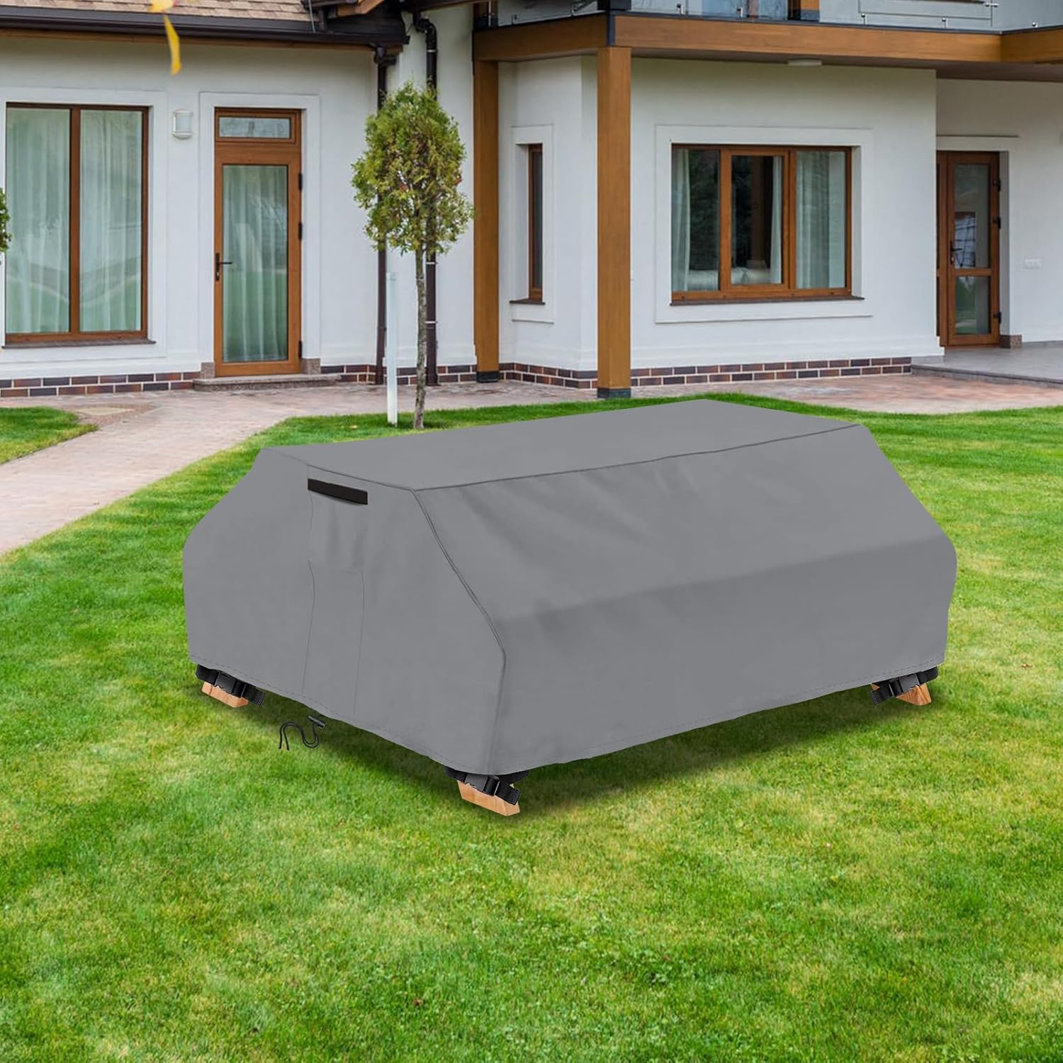 Waterproof Picnic Table Cover Outdoor Patio Bench Covers for 6 ft Picnic Table Bench Set