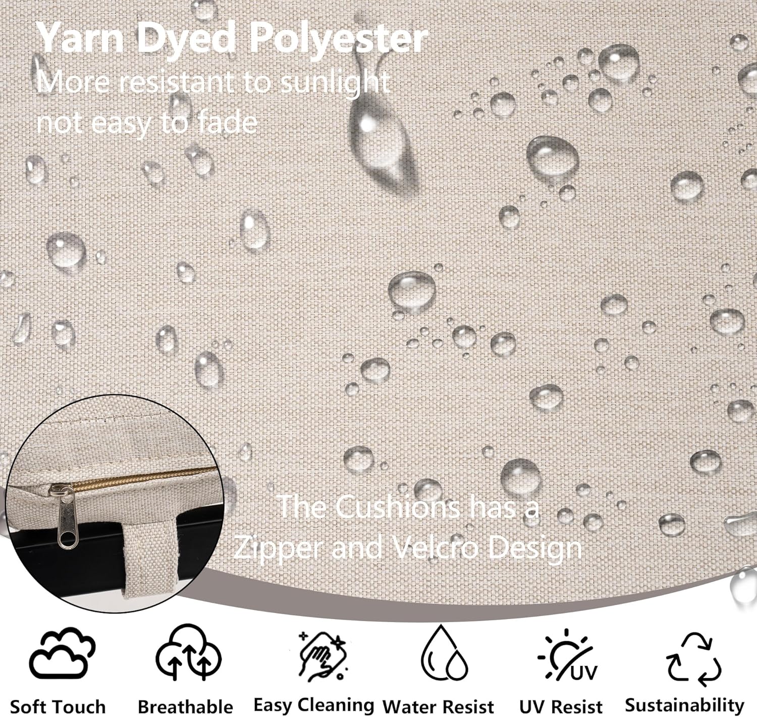 Set of 2 Wicker Patio Dining Chairs with Removable Cushions, Rectangle Patio Table Chair, All Weather Outdoor Chairs