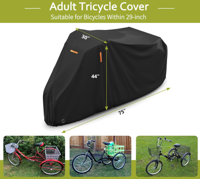 Bike Storage Outdoor Waterproof, Windproof Bicycle Protective, Dustproof Bike Covers