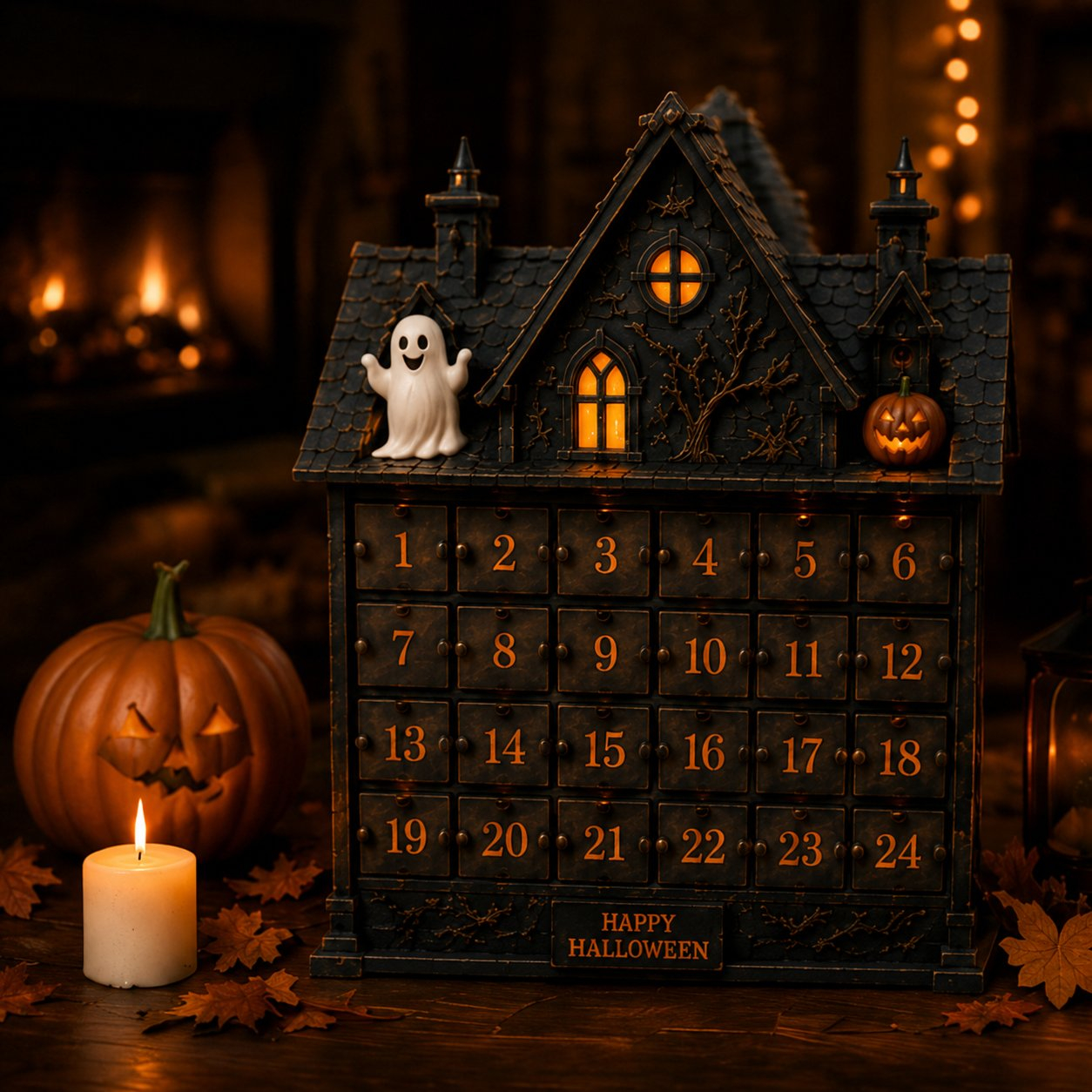 🎁Halloween Special Offer 50% OFF –🏰🎃24-Day Halloween Castle Countdown Calendar