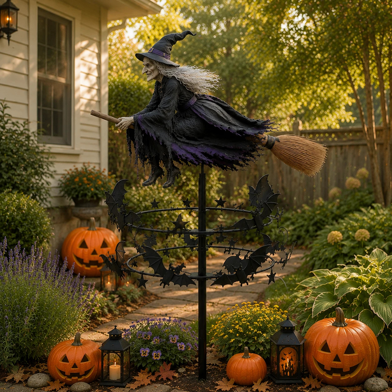 🧙‍♀️ The Enchanted Witch Garden Wind Spinner