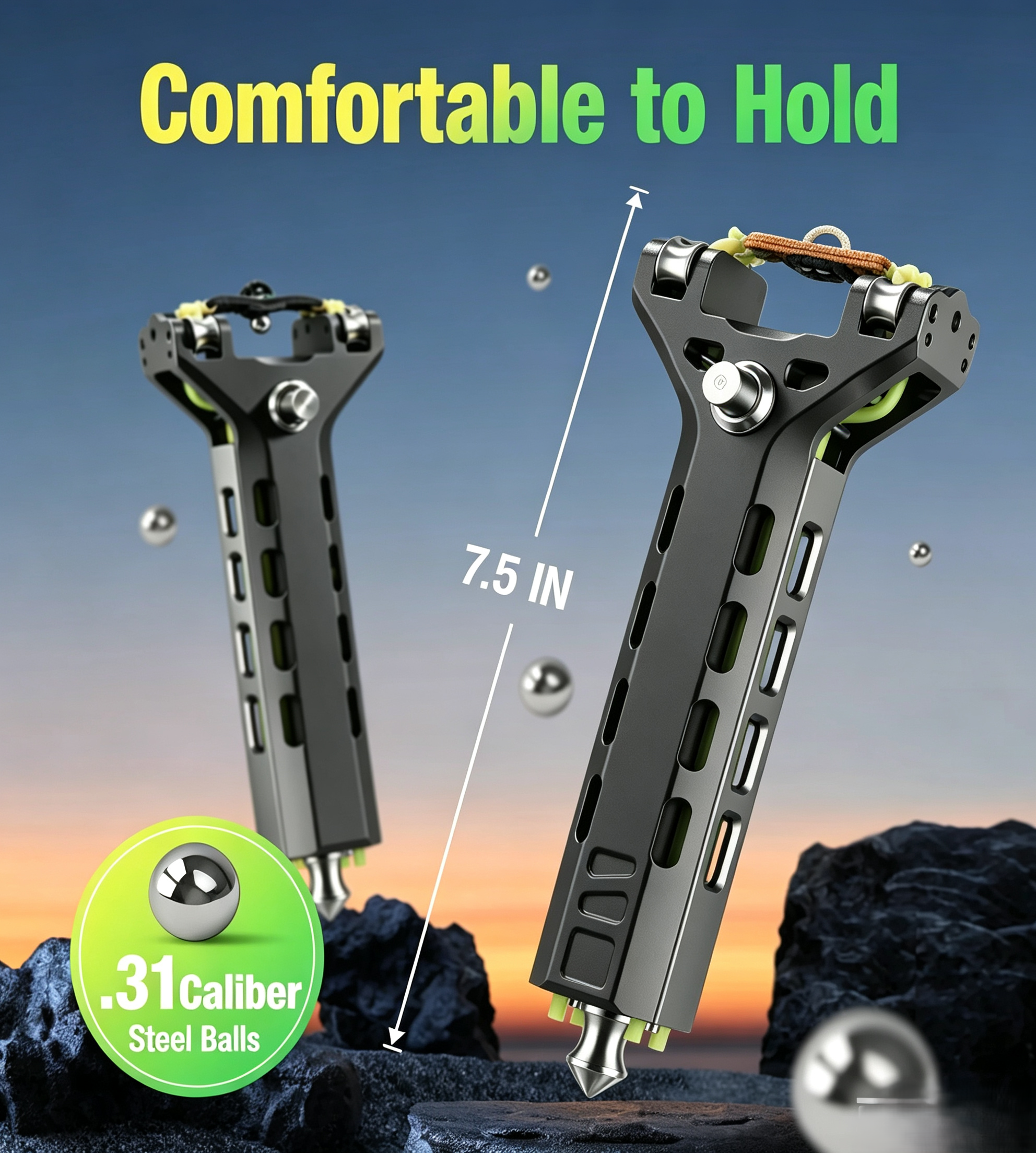 🔥Last Day 59% OFF 💗🎯 🔫Aircraft Grade Aluminum Auto-Mag Slingshot | Magnetic Quick Reload Professional Outdoor Slingshot