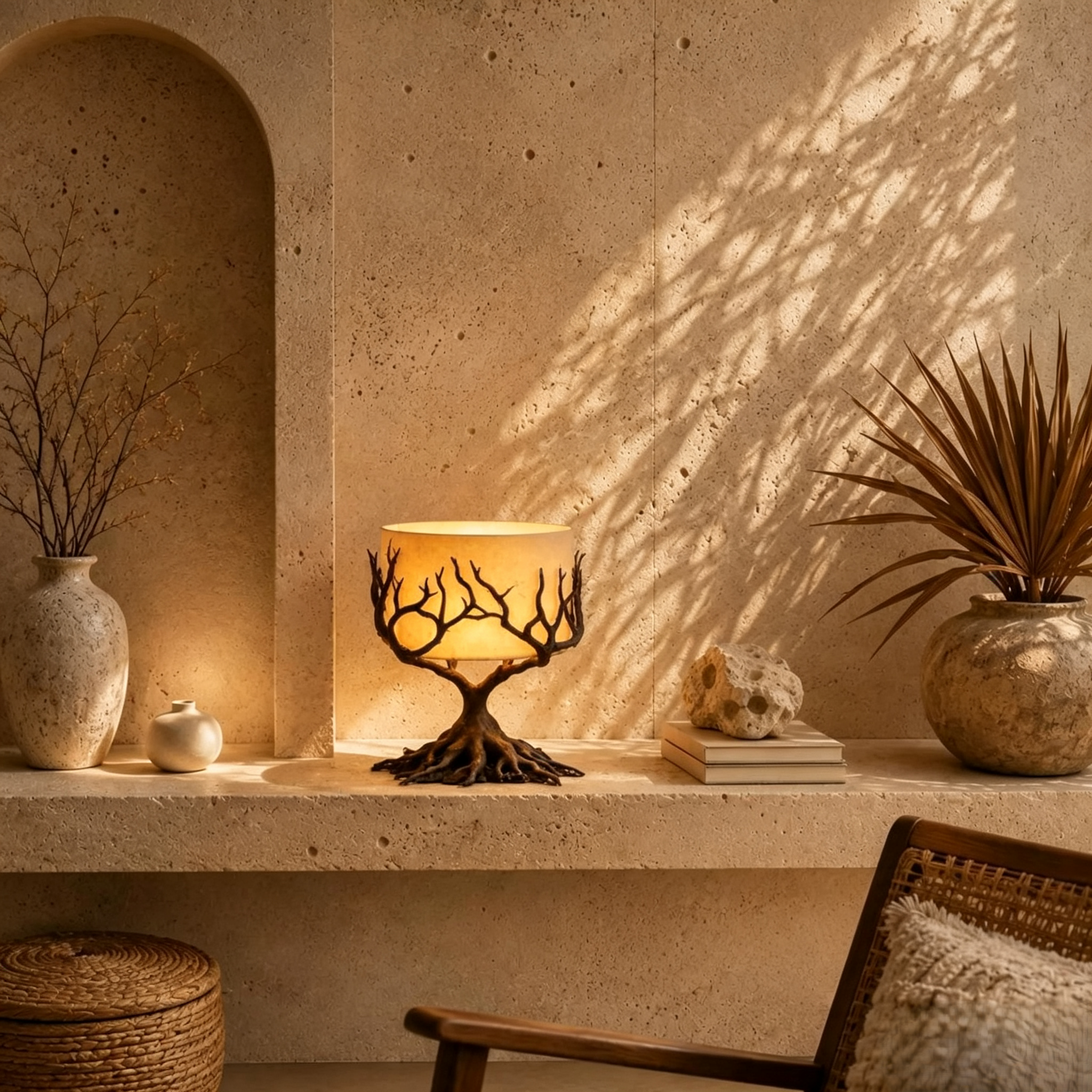 🌳 Tree of Life Branch Sculpture Table Lamp | Wabi-Sabi Warm Ambient Night Light