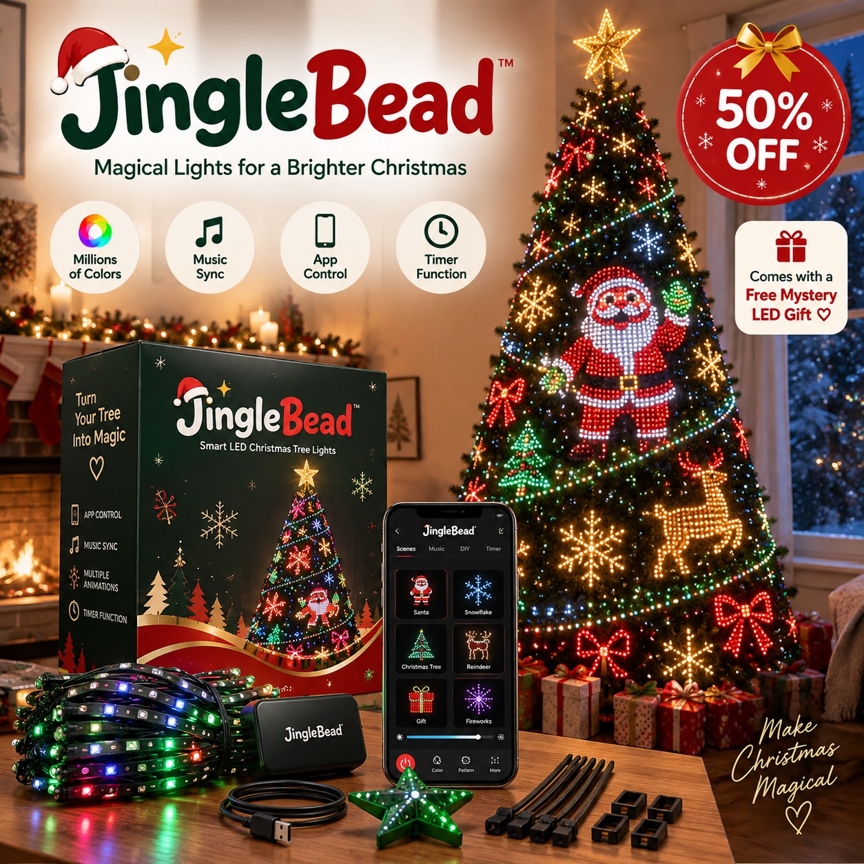 🎄 Glow Tree Smart Christmas Tree LED Lights