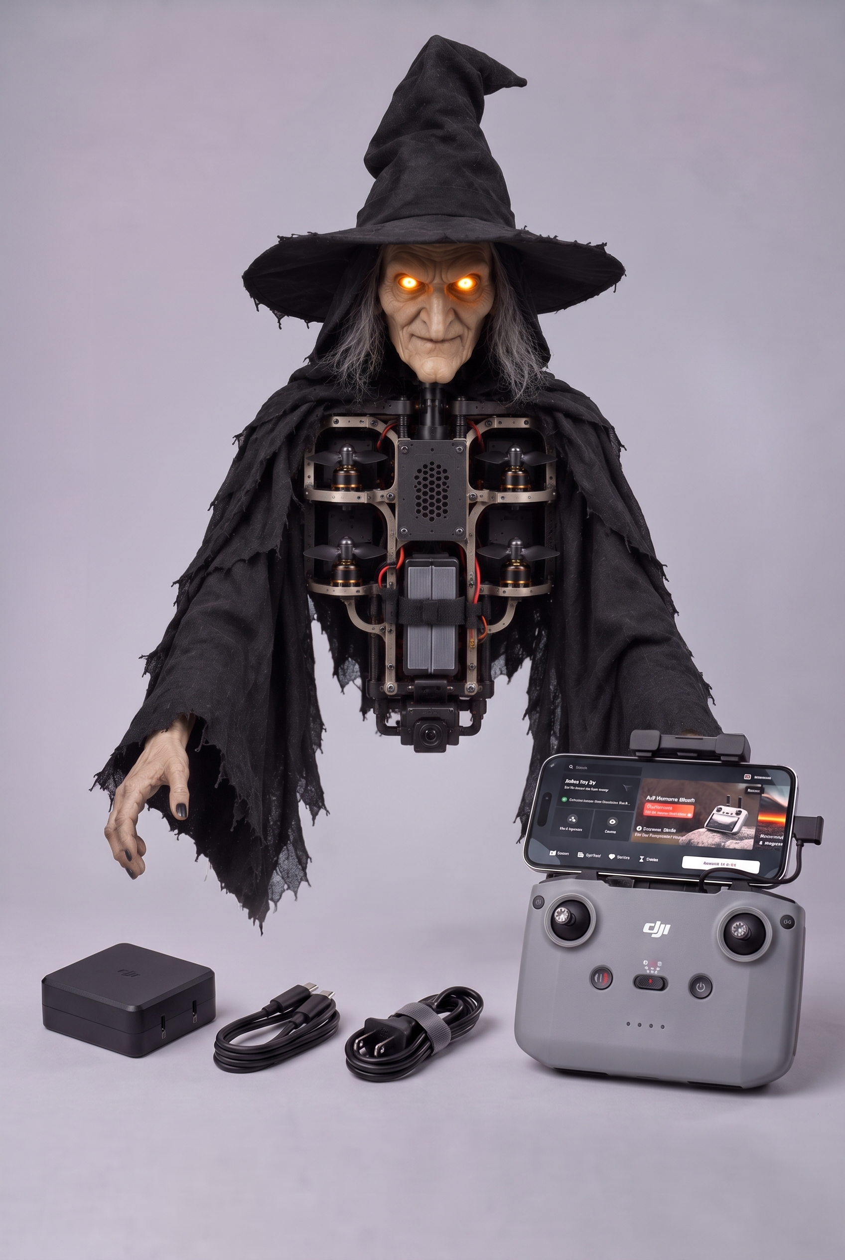 🧙‍♀️ Flying Witch Remote Control Halloween Drone