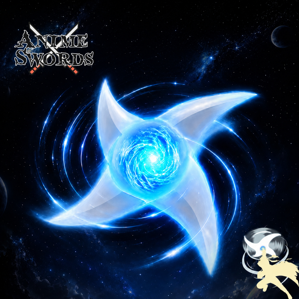 ⭐ Glowing Spinning Shuriken LED Ninja Cosplay Light Up Prop