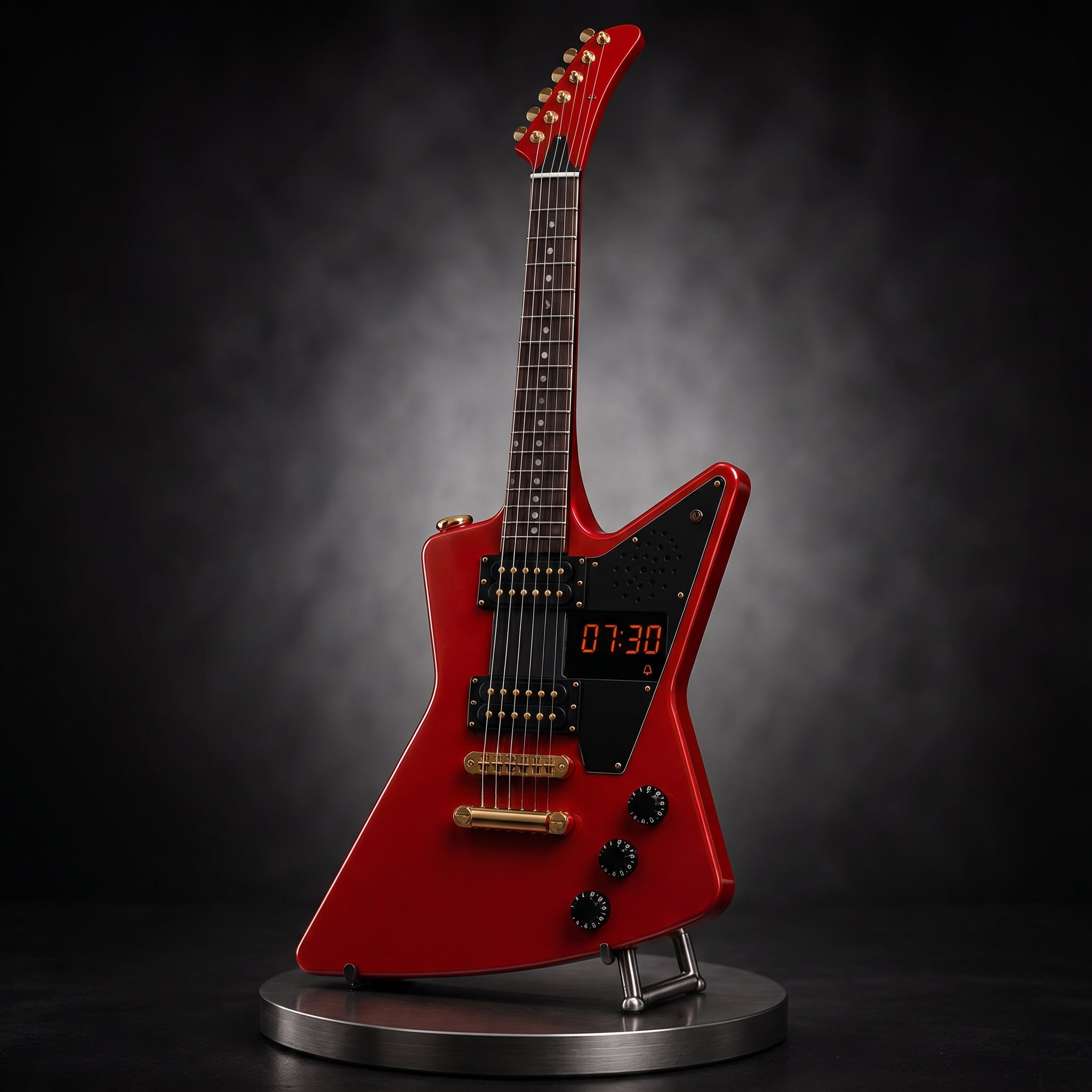 🎸 Electric Guitar Shaped Alarm Clock | Rock Style Desktop Decor