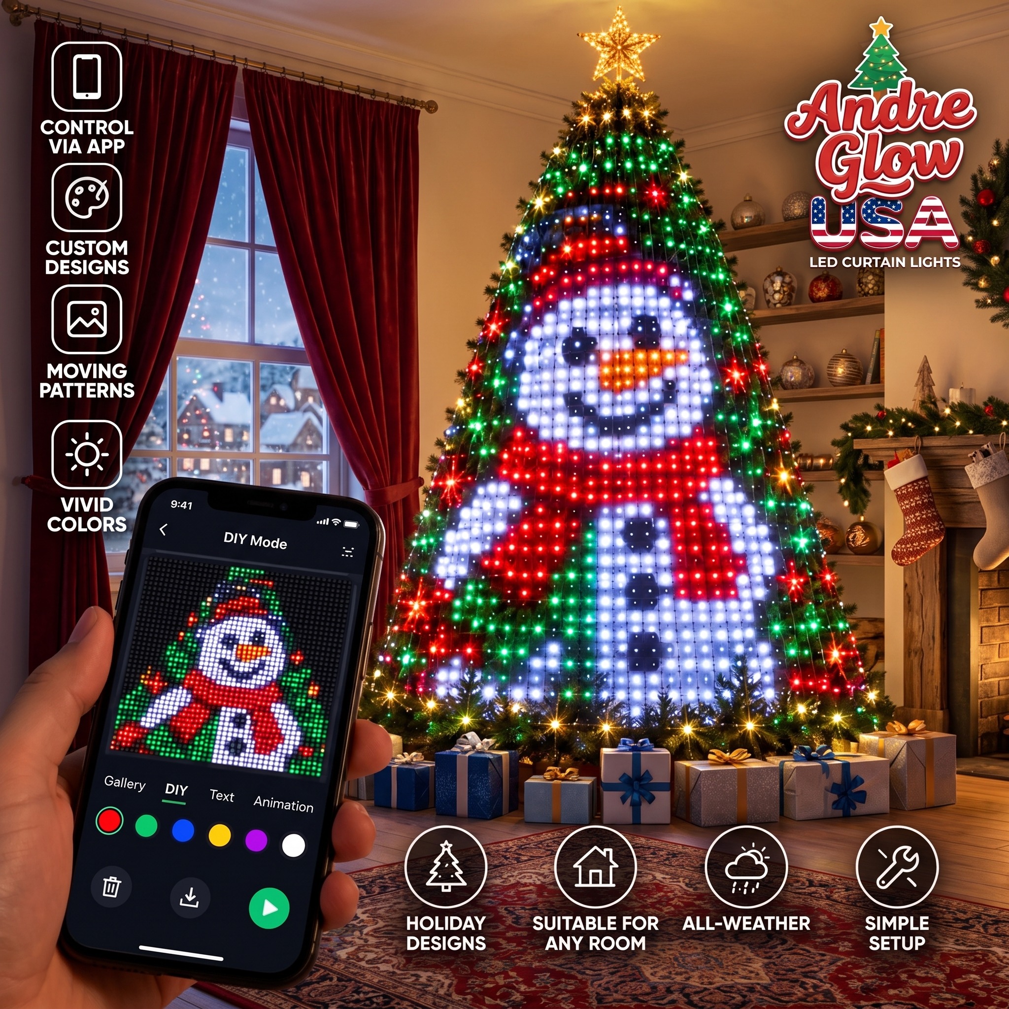 🎄 Glow Tree Smart Christmas Tree LED Lights
