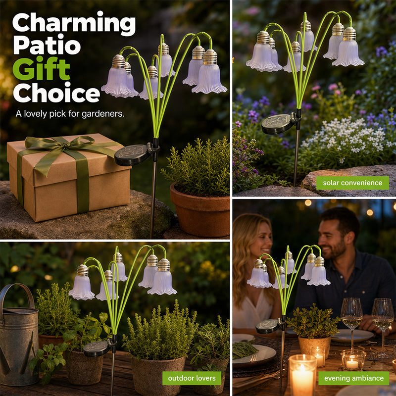 🏆Surprise Price: Only £15.99!!!🌷Solar Flower Lights Outdoor Garden Decorations