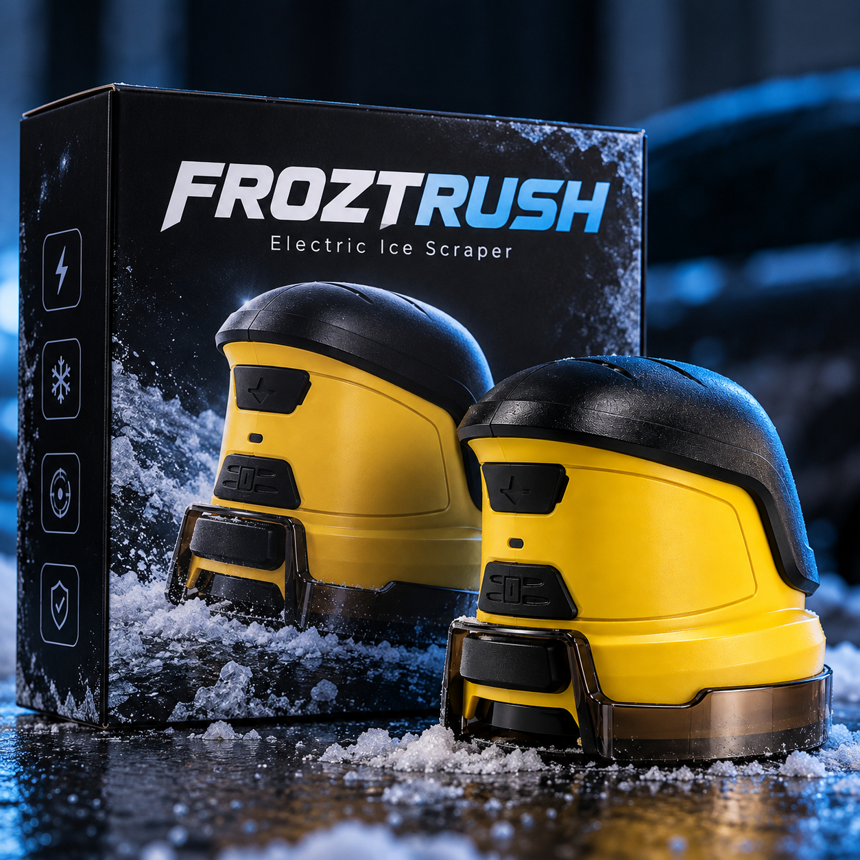 ❄️ FROZTRUSH Electric Windshield Ice Scraper