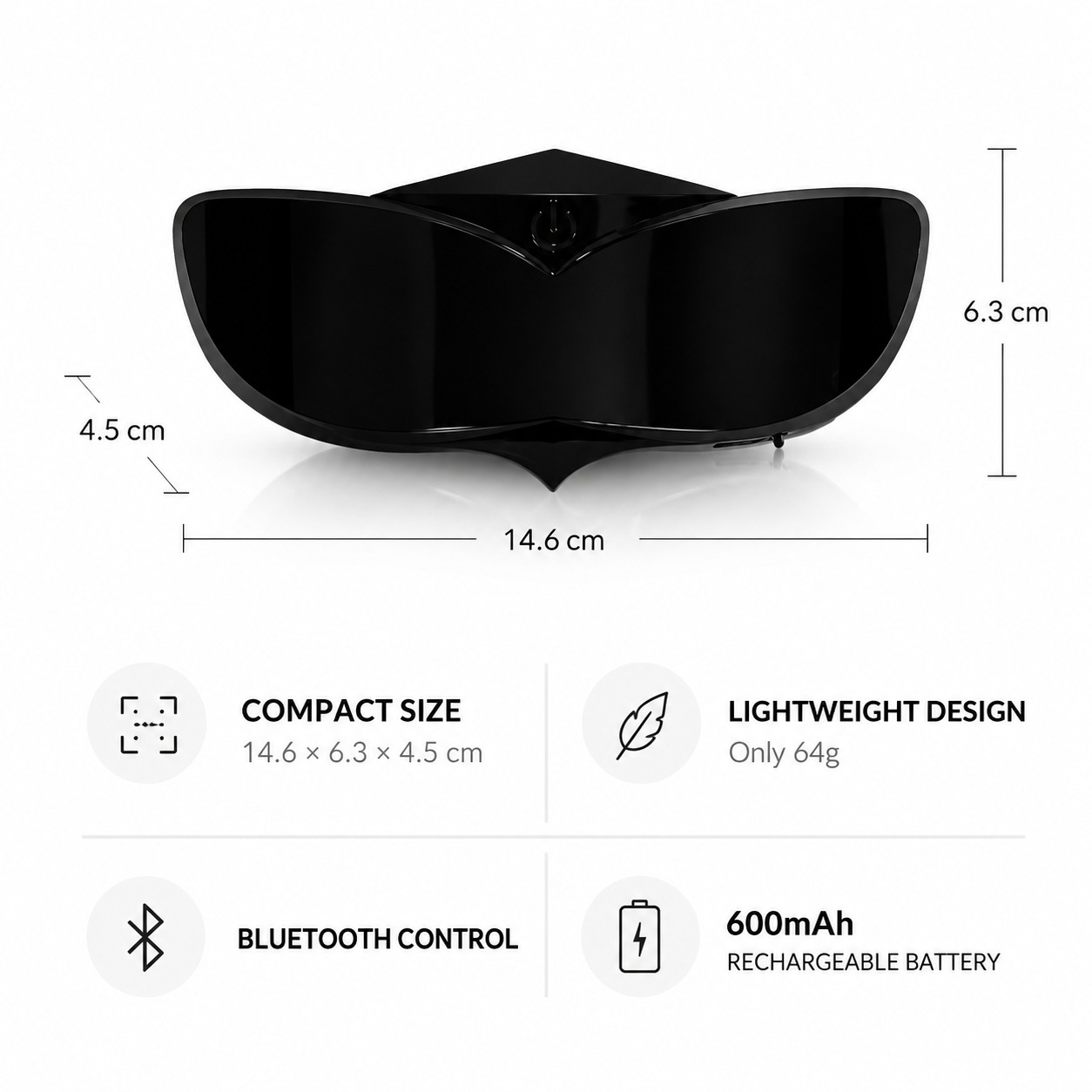 👿 Helmet LED Demon Eyes Smart Warning Light