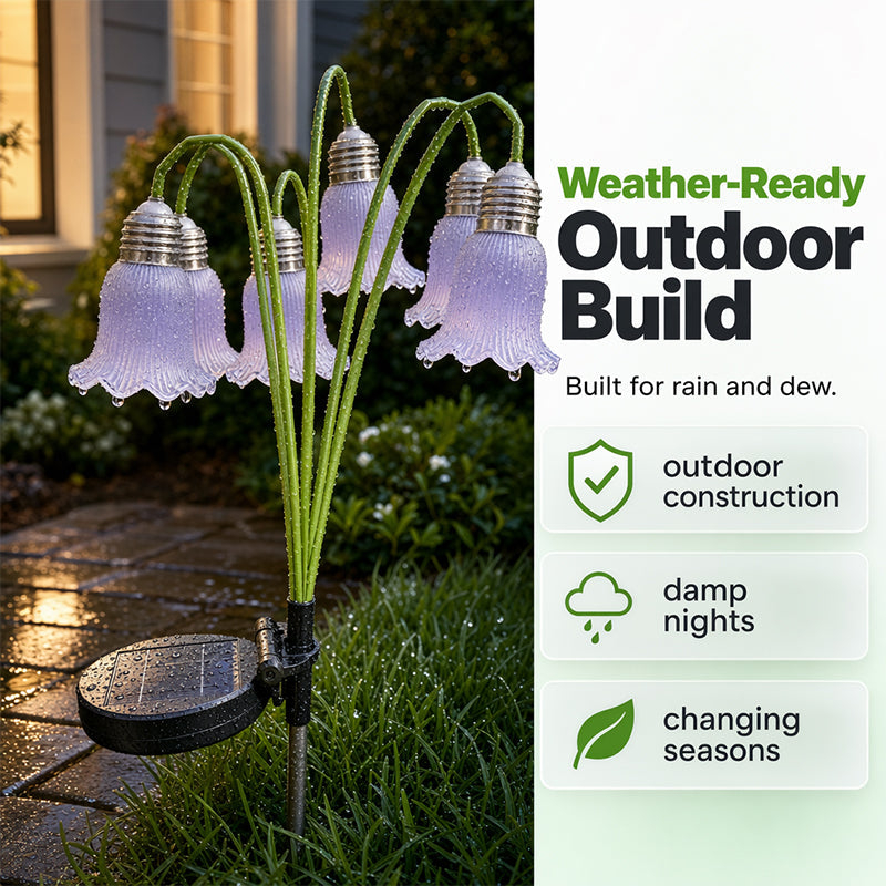 🏆Surprise Price: Only £15.99!!!🌷Solar Flower Lights Outdoor Garden Decorations