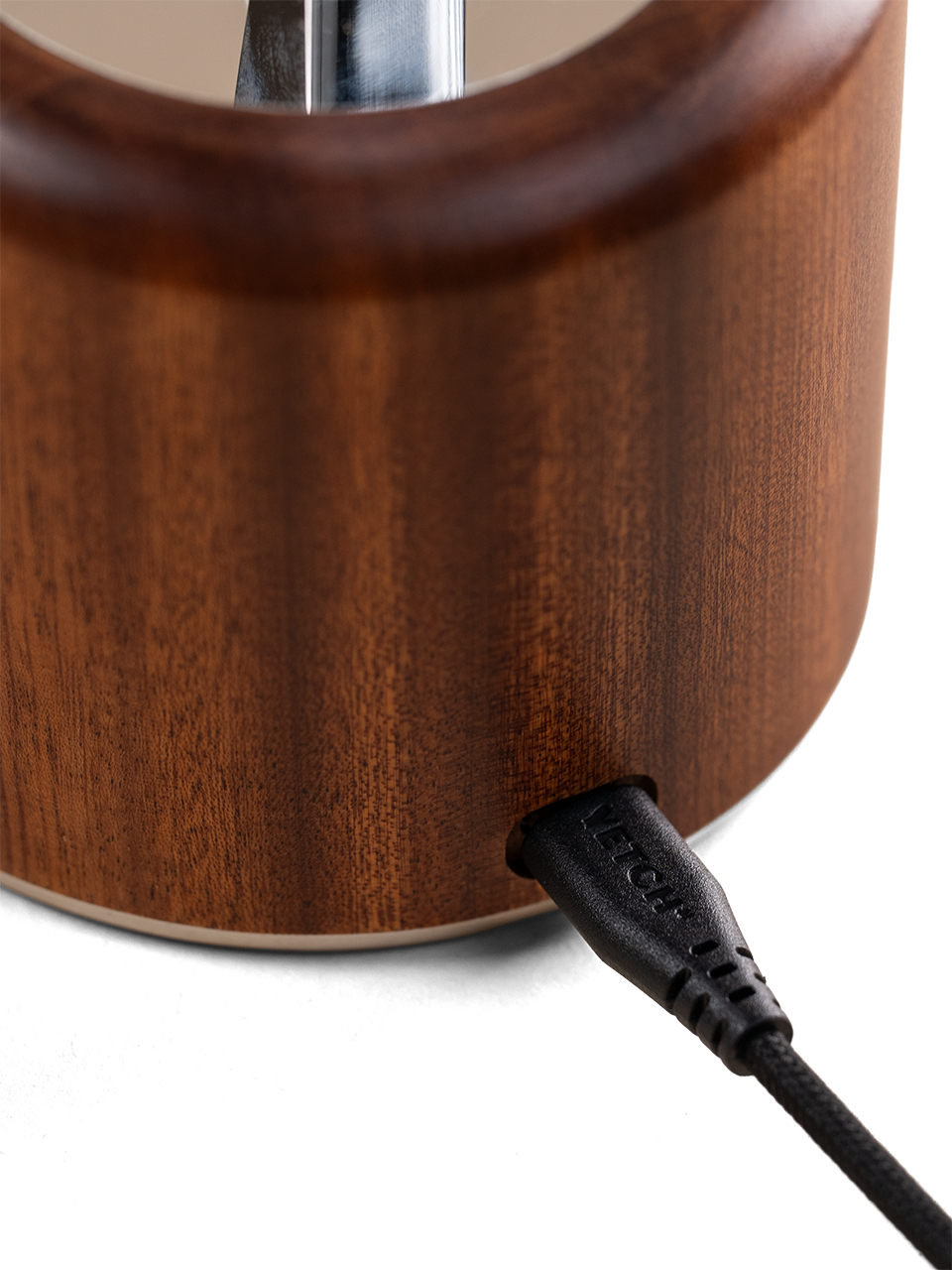 ✂️ Scissors-Shaped Sapele Wood Desk Lamp