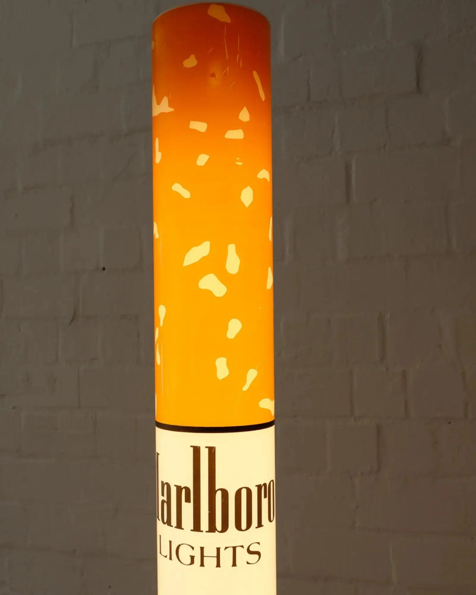 🚬 Cigarette Tube Shaped Marlboro Style Floor Lamp | Retro Industrial Novelty Ambient Light