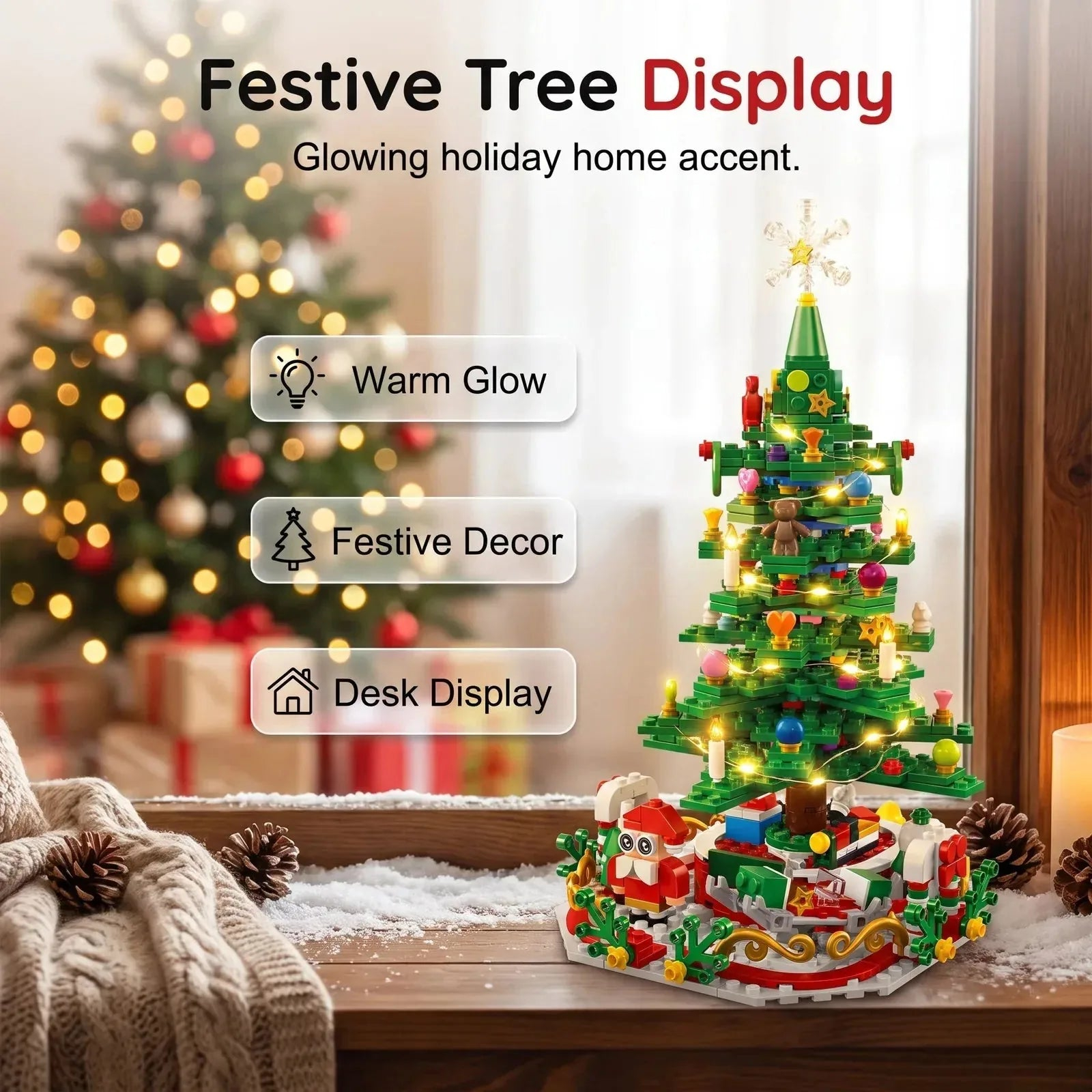 24-Day Christmas Countdown Building Block Set