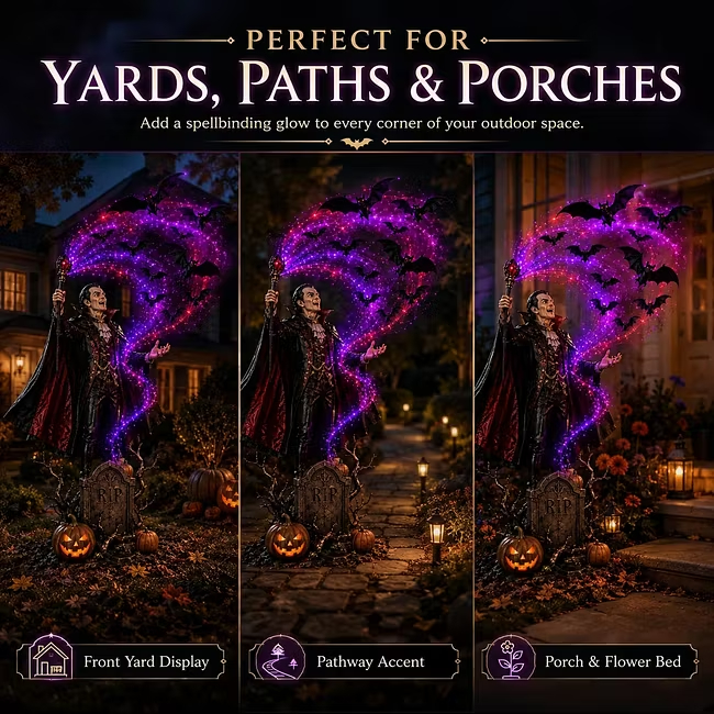 🎃Today 50% OFF - 🦇Vampire Summoning Bats Garden Light