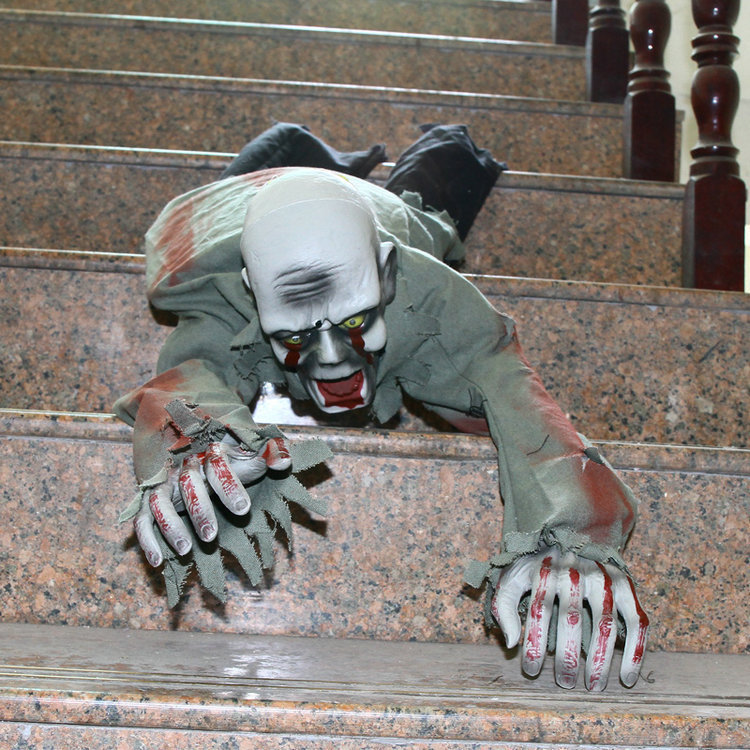 👻 Animated Crawling Zombie Halloween Touch Activated Haunted House Prop