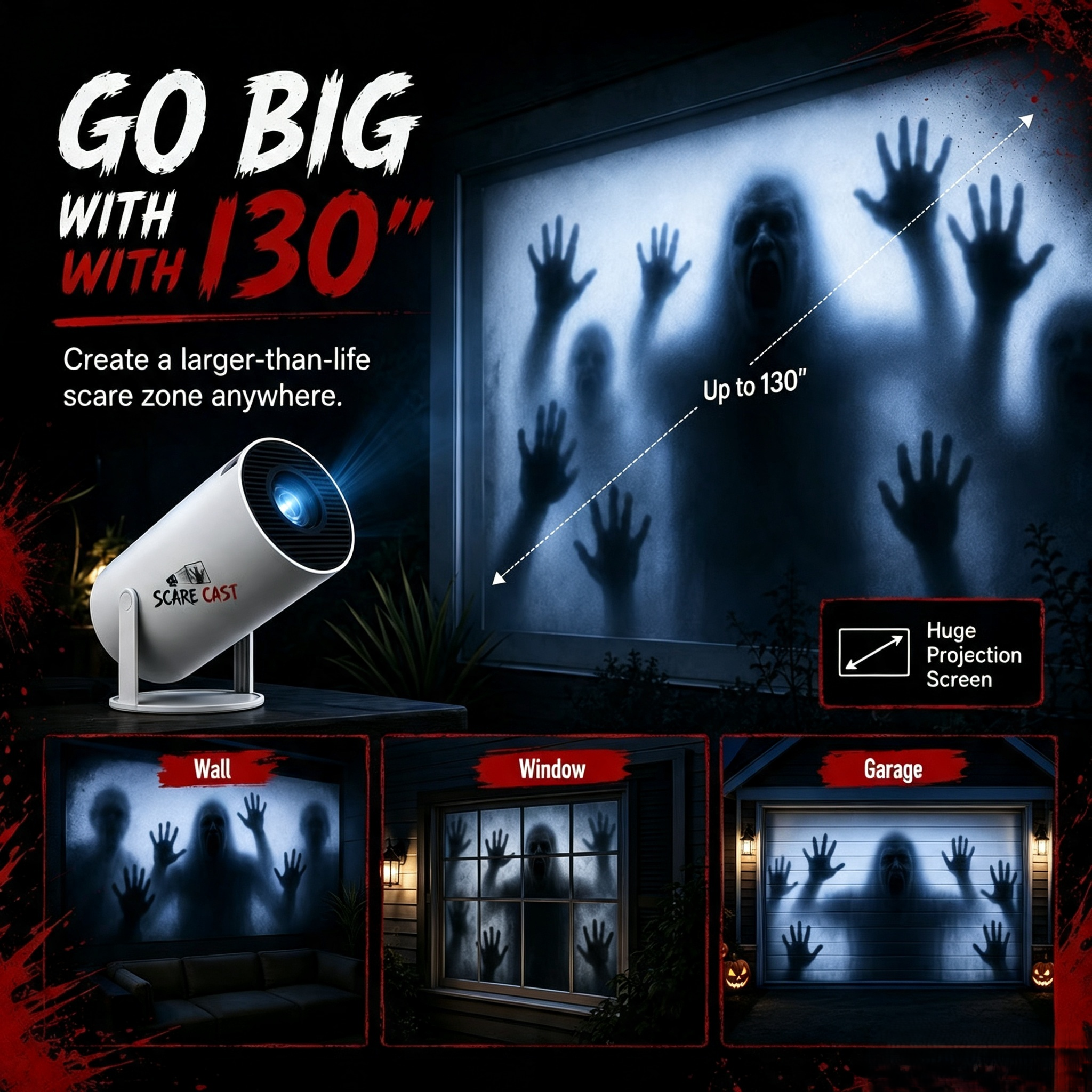 👻 Scare Cast Halloween Horror Projector