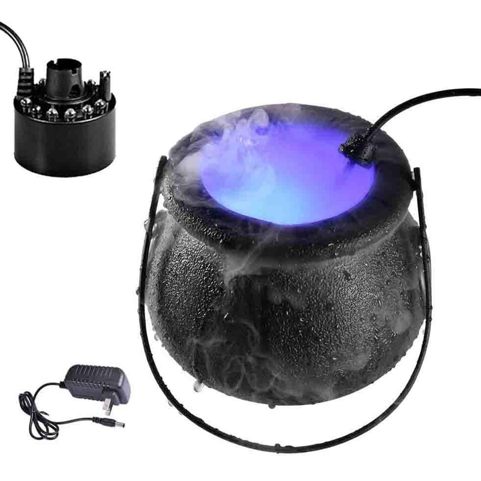 🧙‍♀️ Halloween Witch Cauldron Mist Maker LED Light | Color Changing Smoke Cauldron Decor Lamp
