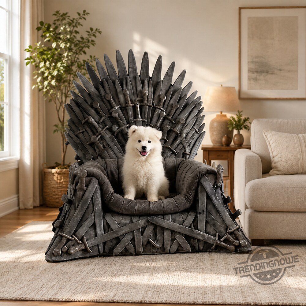⚔️ Medieval Sword Throne Plush Pet Bed | Dog & Cat Comfortable Rest Seat