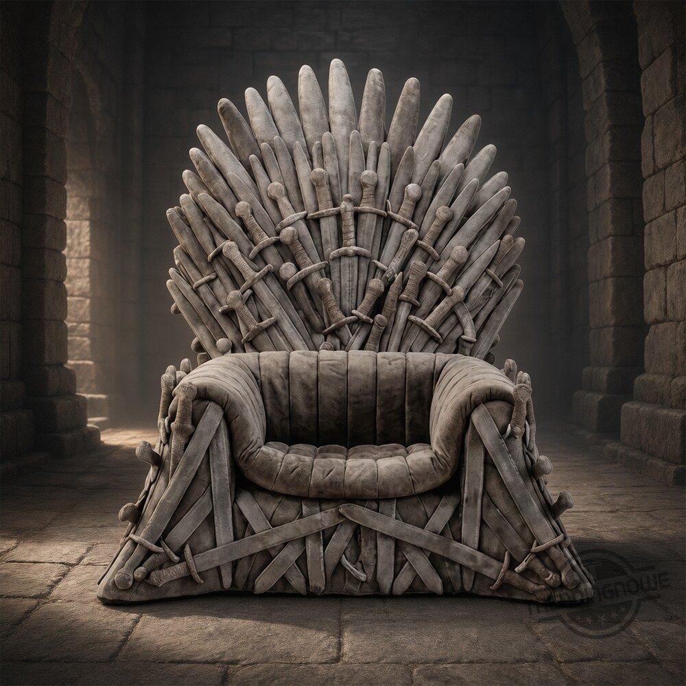 ⚔️ Medieval Sword Throne Plush Pet Bed | Dog & Cat Comfortable Rest Seat
