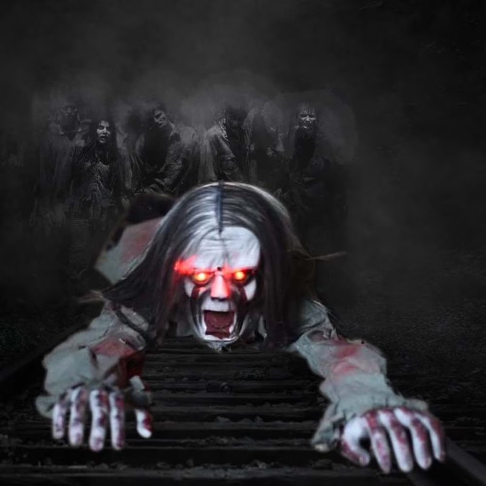 👻 Animated Crawling Zombie Halloween Touch Activated Haunted House Prop