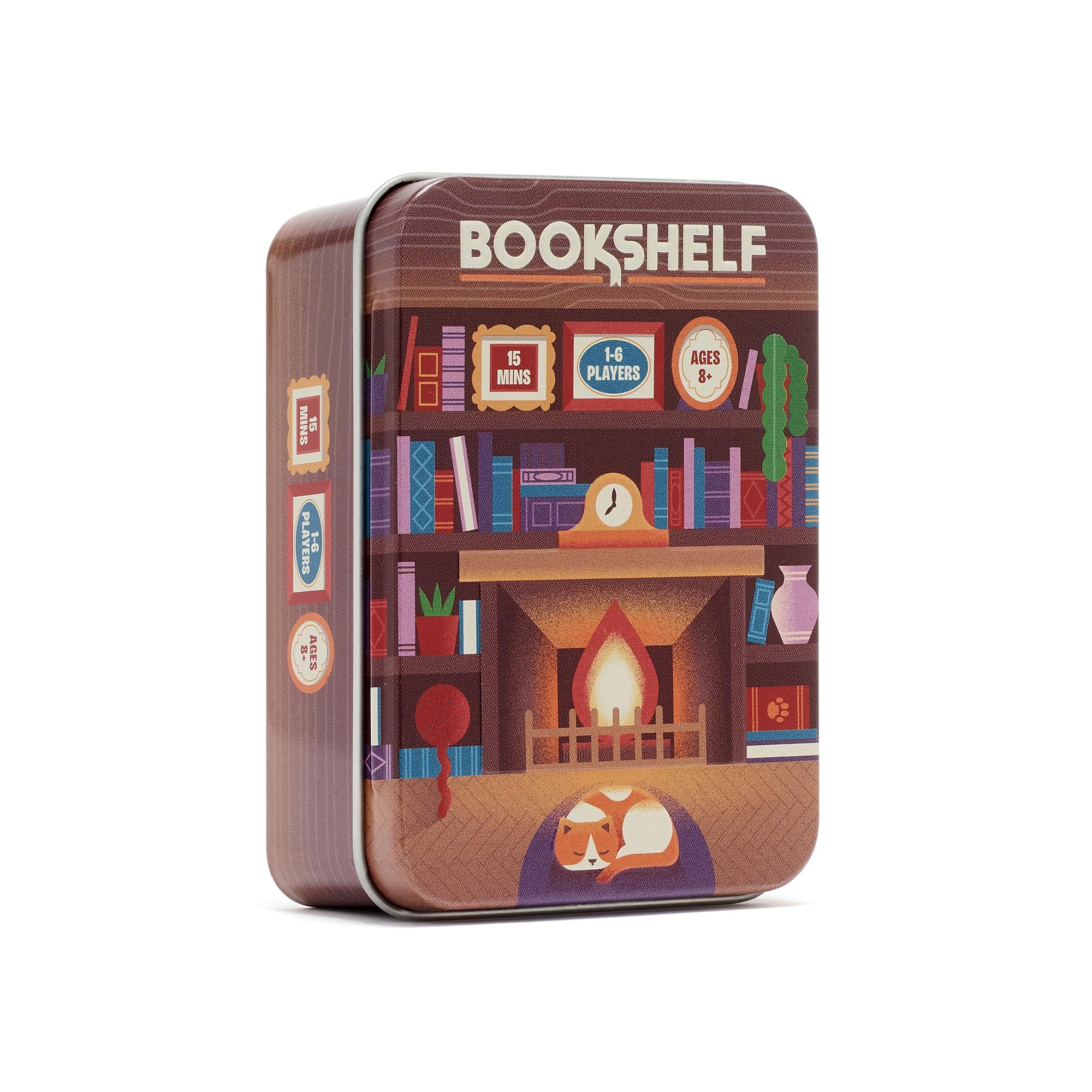 📚 Portable Tin Box Bookshelf Balance Cooperative Board Game | Pocket Travel Party Tabletop Game