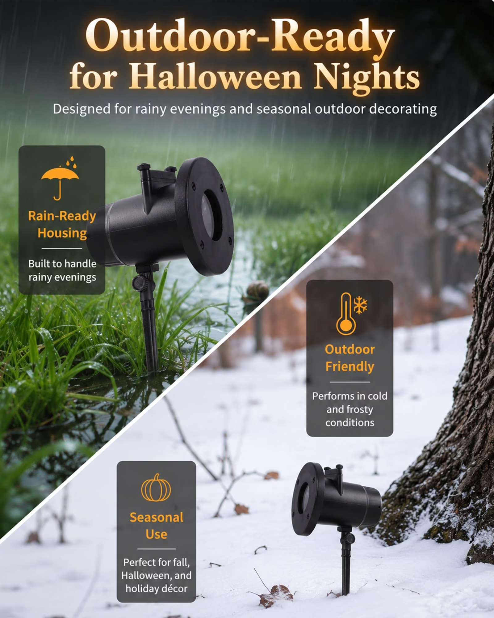 👻 Halloween Ghost Projector Light Outdoor Holiday Projection Lamp