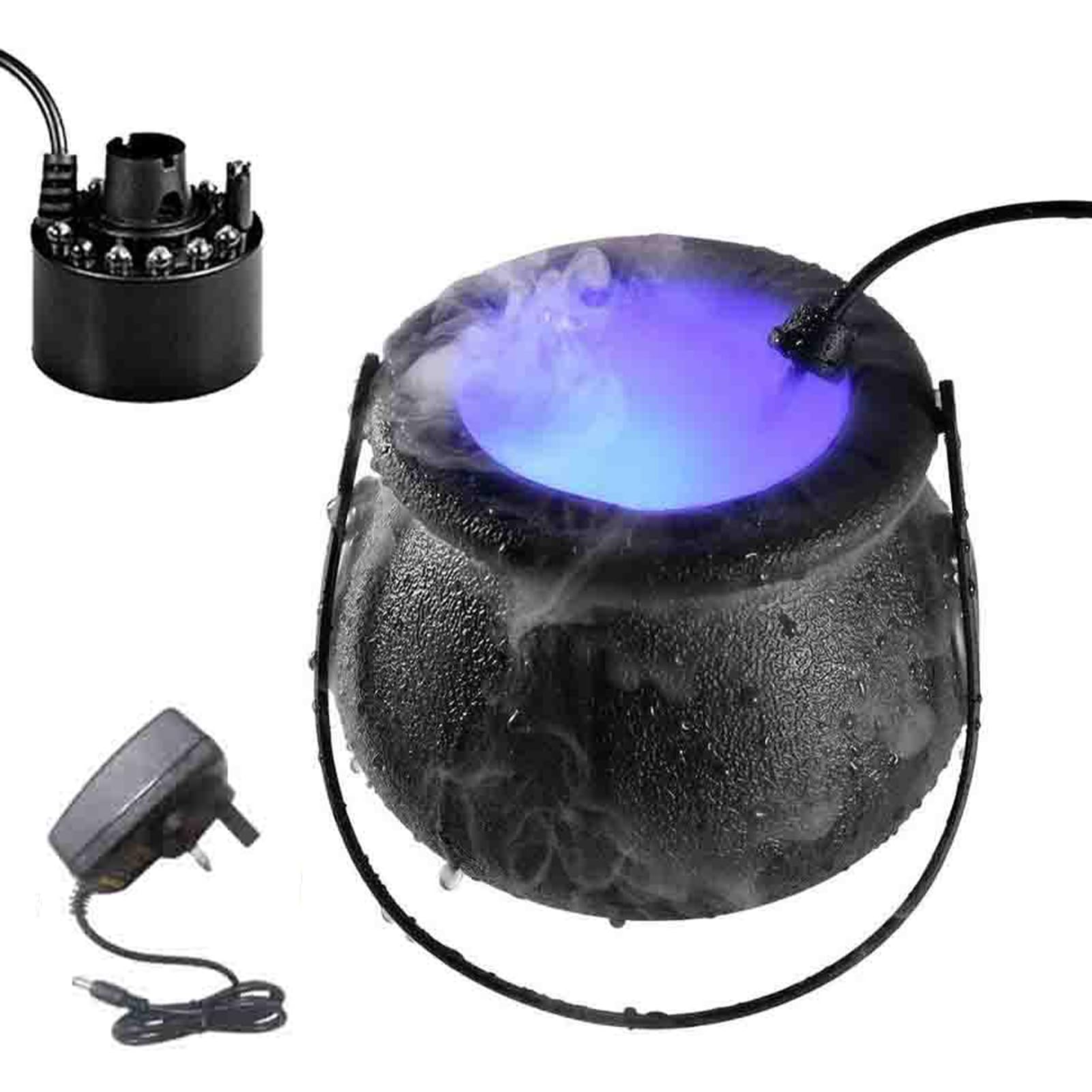 🧙‍♀️ Halloween Witch Cauldron Mist Maker LED Light | Color Changing Smoke Cauldron Decor Lamp