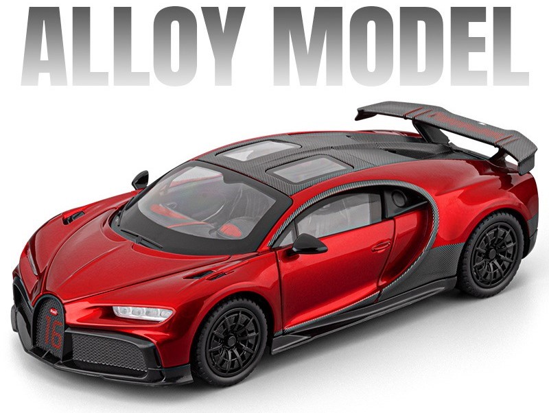 🏎️ Supercar Alloy Diecast Model Light & Sound Pull-Back Replica Car Toy / Collectible Decor