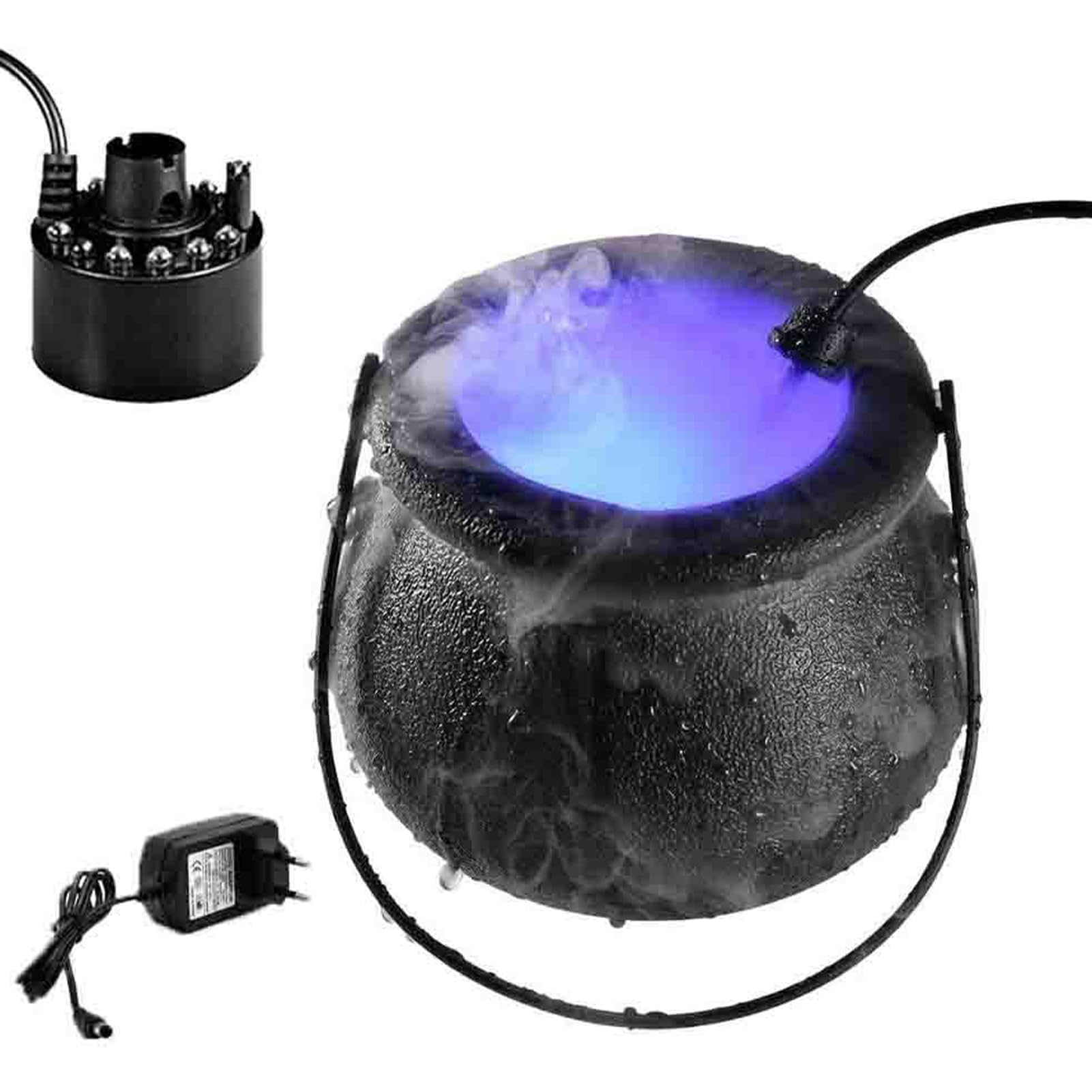 🧙‍♀️ Halloween Witch Cauldron Mist Maker LED Light | Color Changing Smoke Cauldron Decor Lamp