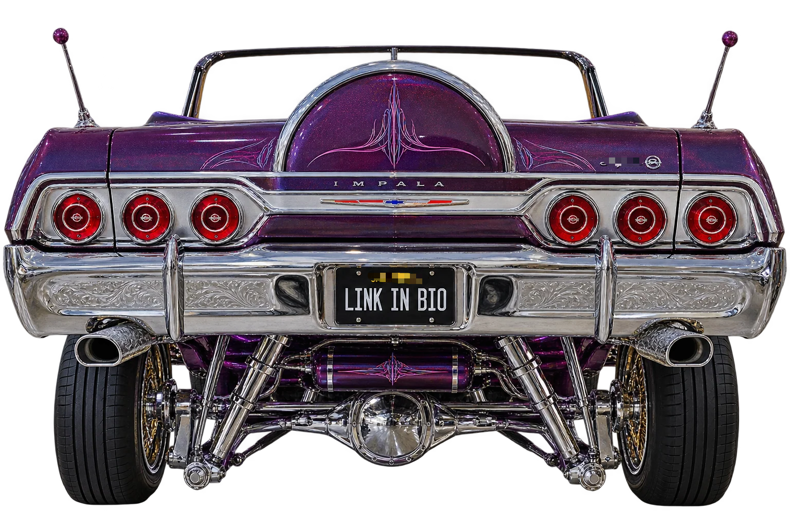 🚗 Classic Lowrider Car Rear Wall Shelf Lamp