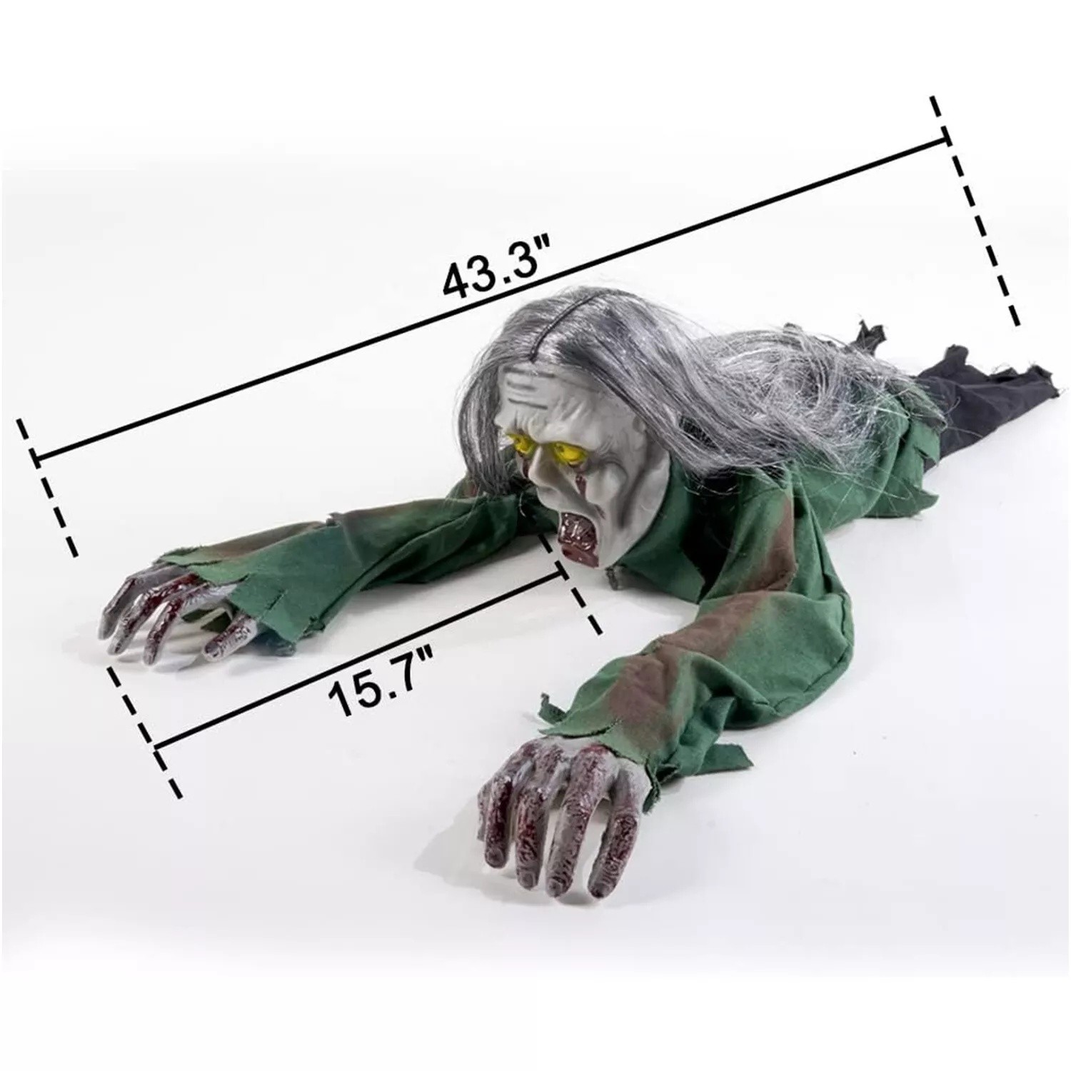 👻 Animated Crawling Zombie Halloween Touch Activated Haunted House Prop