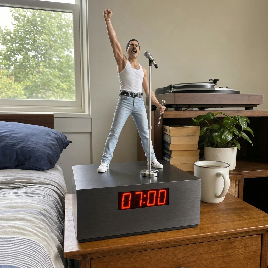 🚒 Die-Cast Fire Truck Multi-Function Alarm Clock With Mist Diffuser & Emergency Light Siren