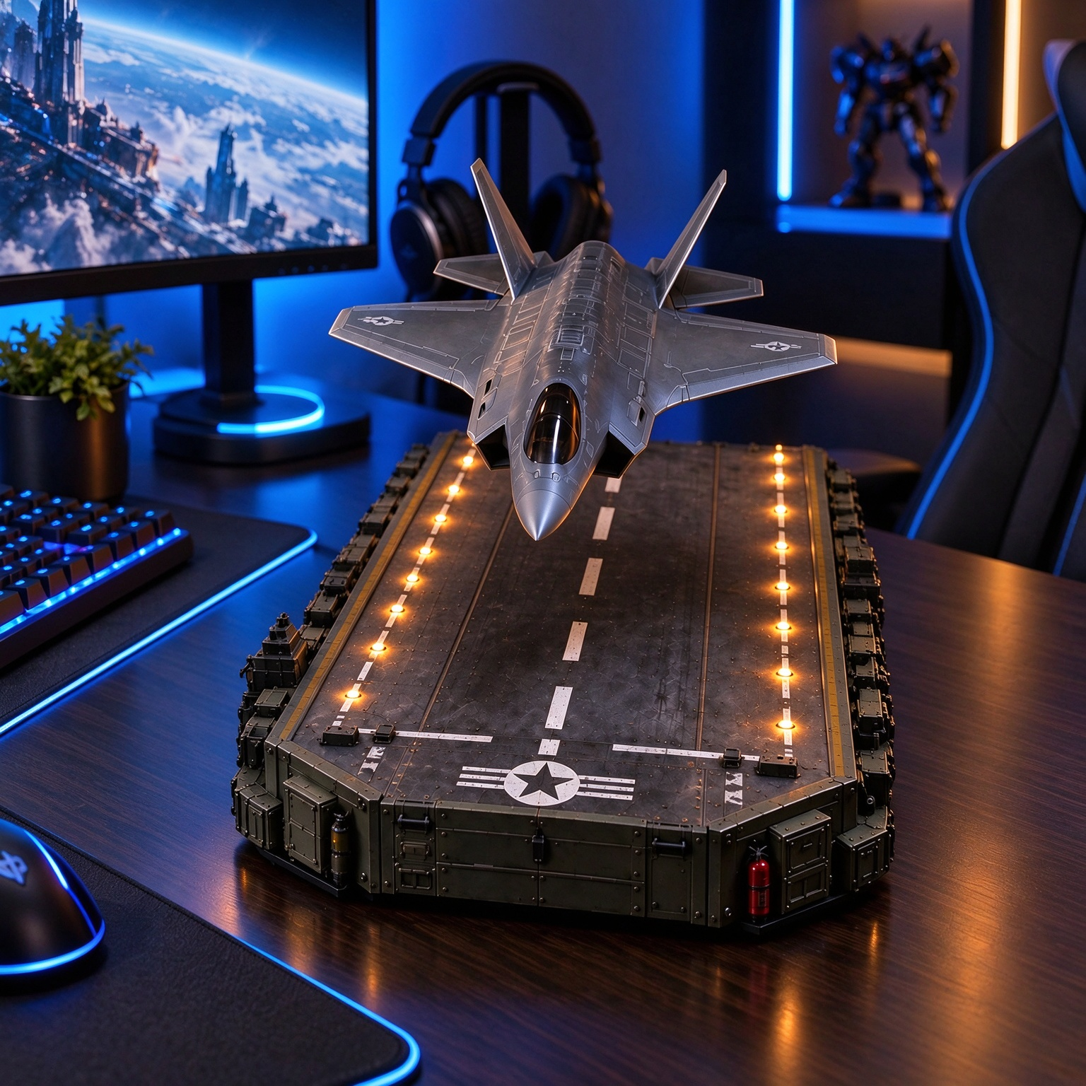✈️ Magnetic Levitation Fighter Jet Model   
