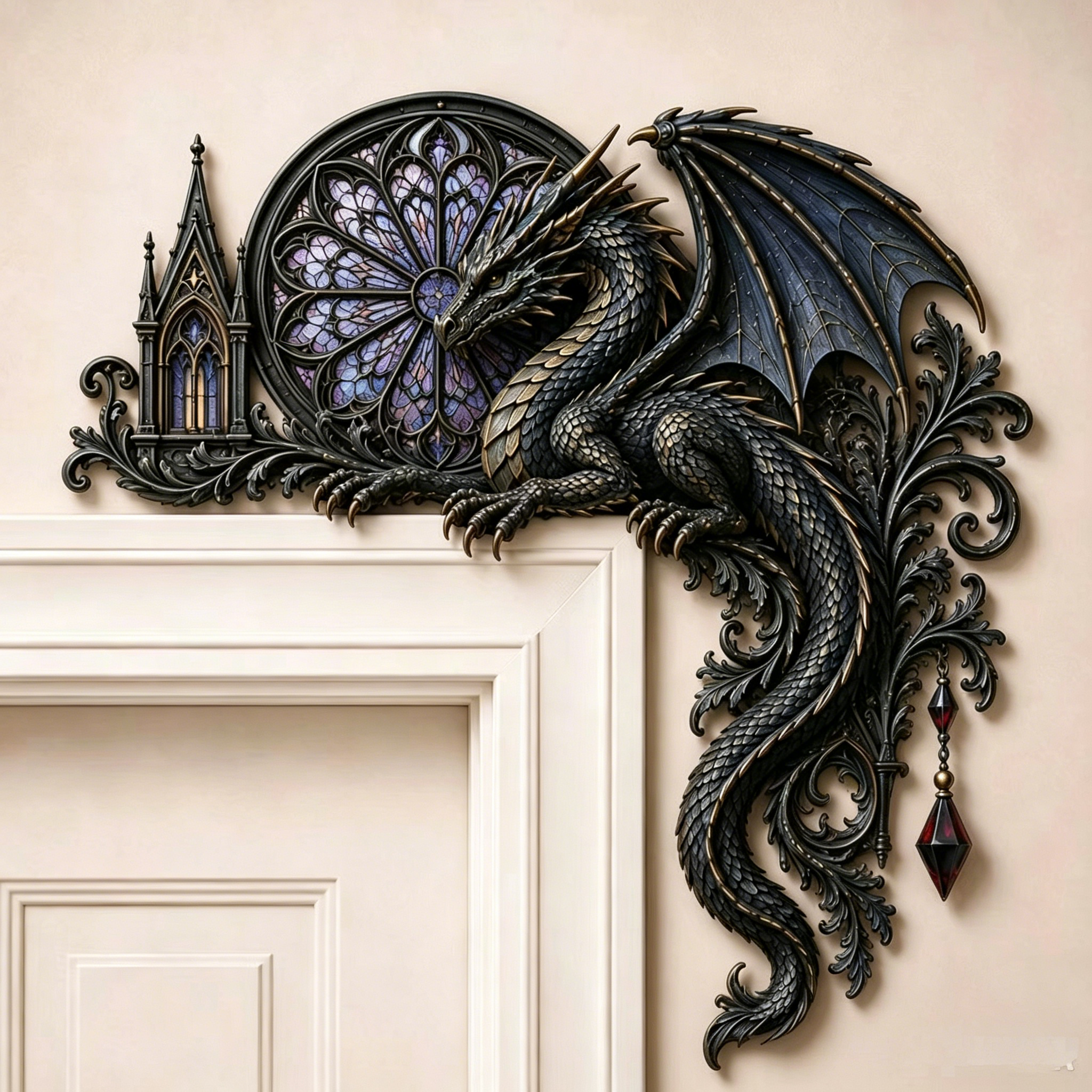 🐉 Dragon Moon Door Corner Decor Light