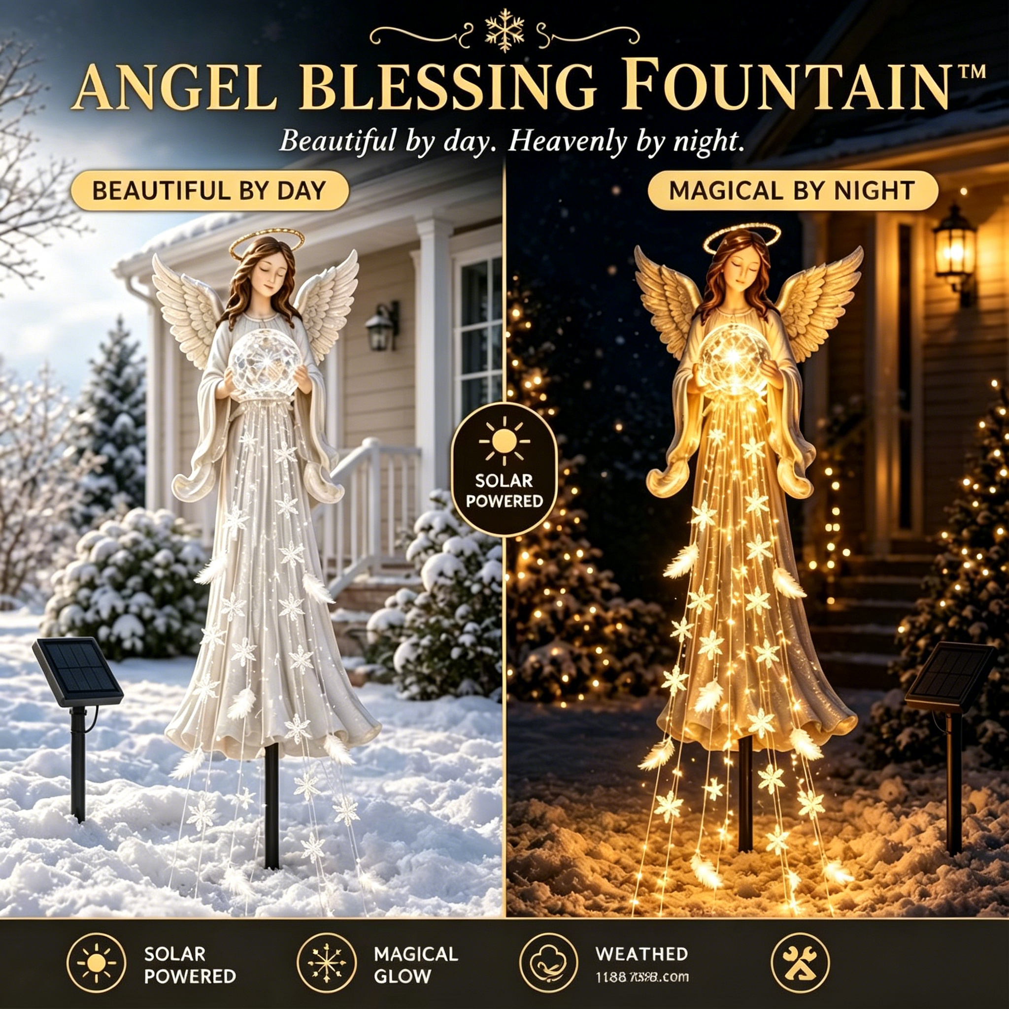 👼 Angel Blessing Fountain™ Solar Garden Stake Light