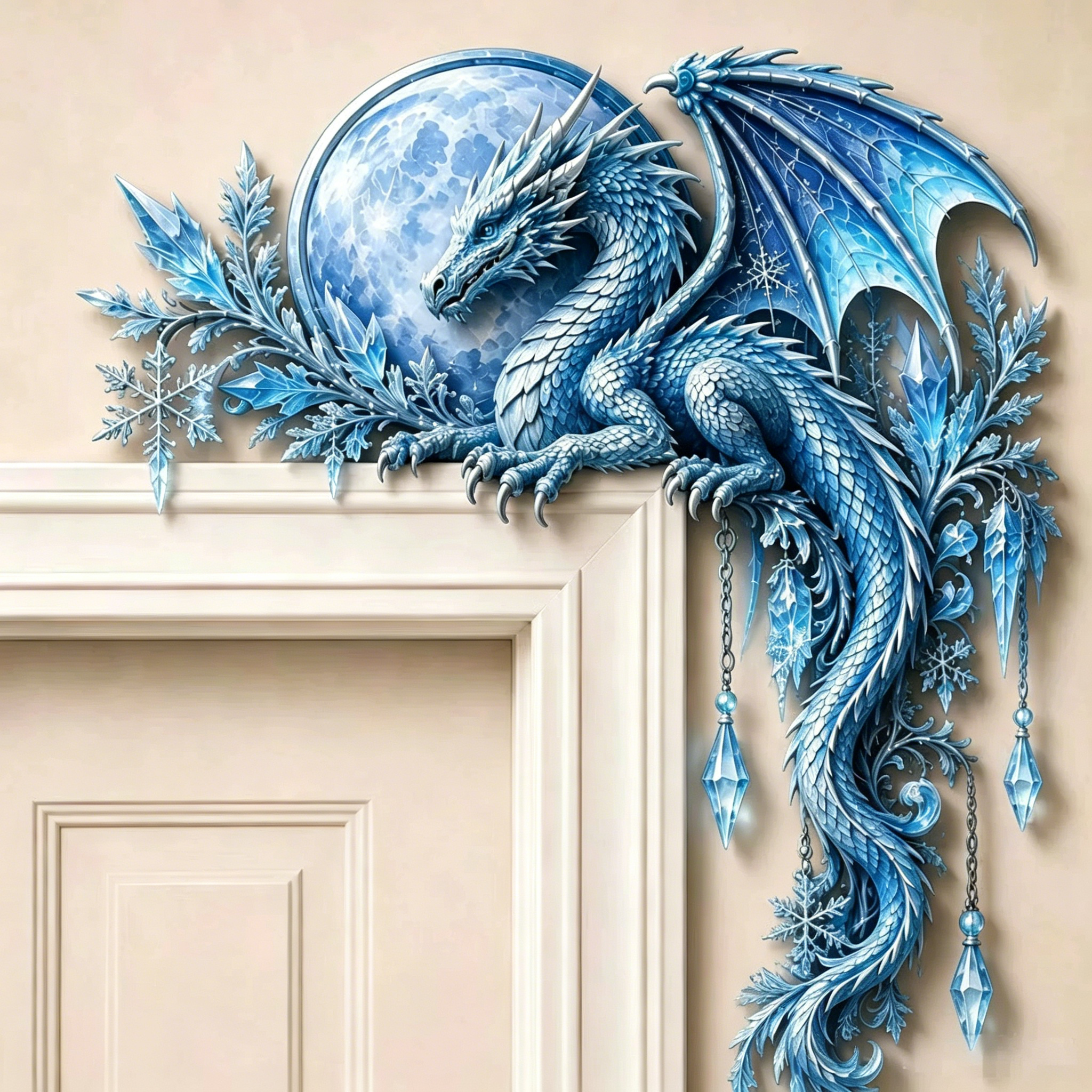 🐉 Dragon Moon Door Corner Decor Light