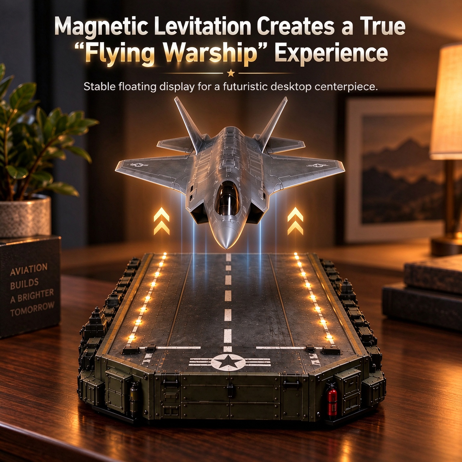 ✈️ Magnetic Levitation Fighter Jet Model   