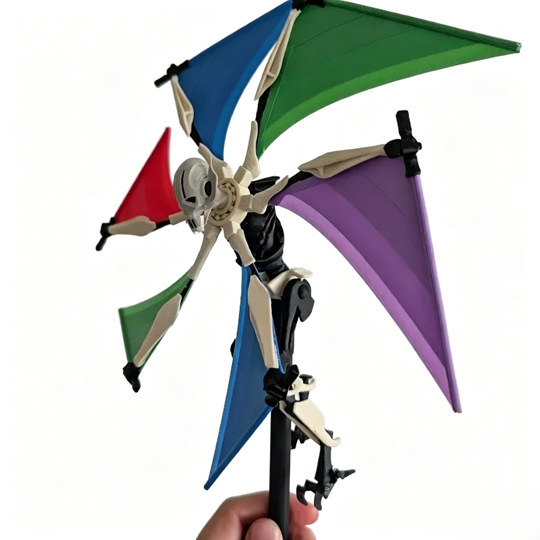 ⚙️ General Grievous Wind Spinner | Star Wars‑Themed Garden Whirligig